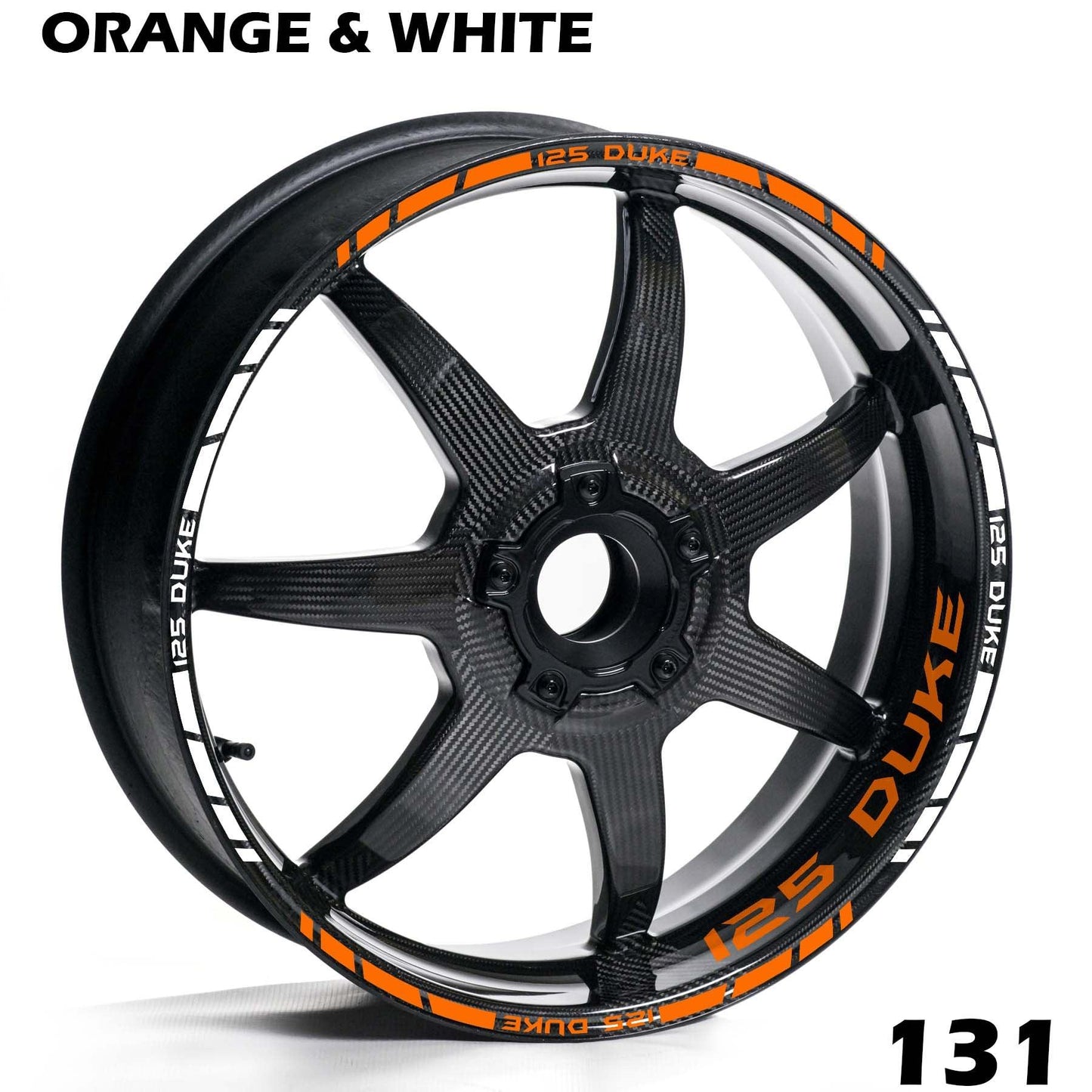 KTM 125 DUKE FULL WHEEL RIM STRIPE DECAL STICKER KIT - Speed Army