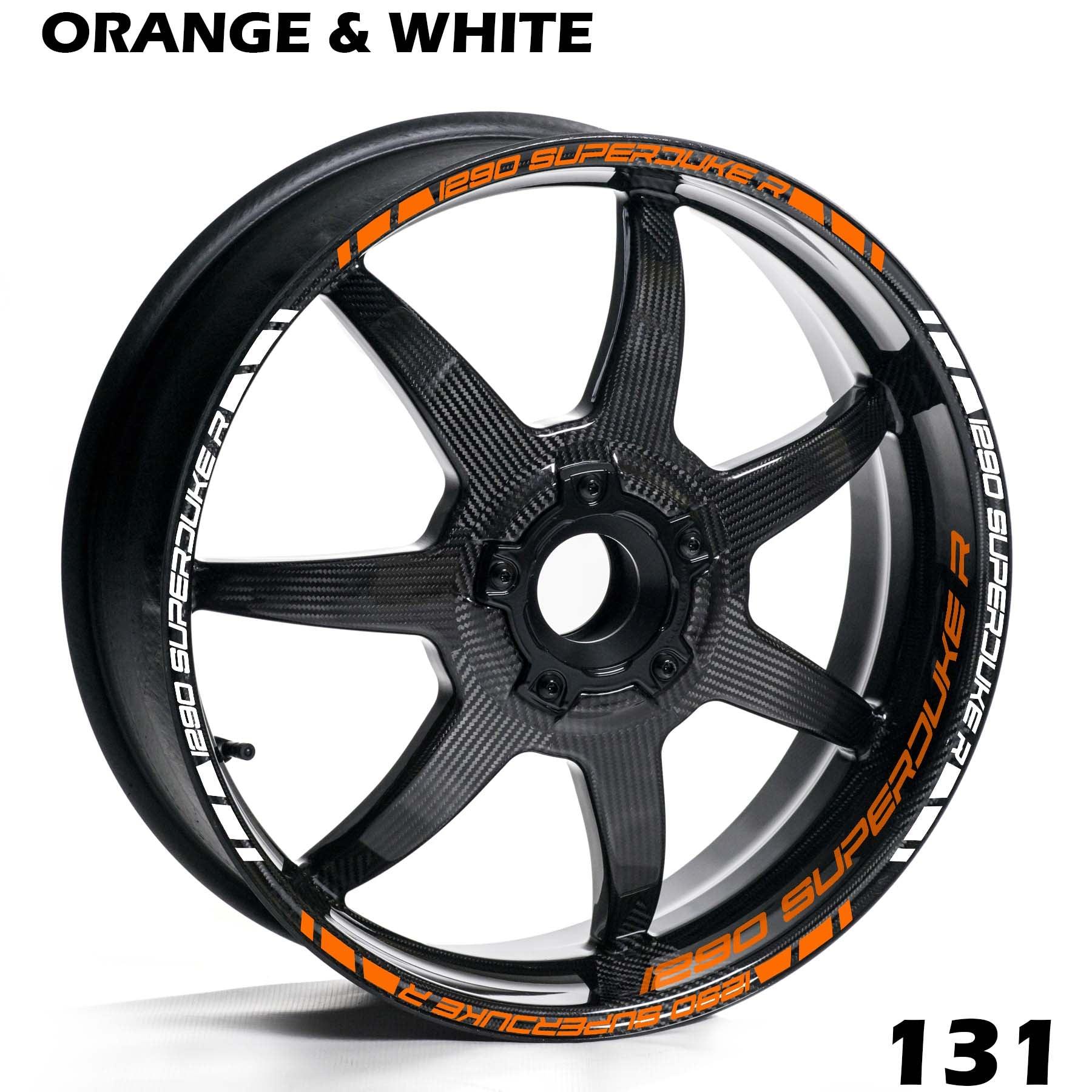KTM 1290 SUPERDUKE R FULL WHEEL RIM STRIPE DECAL STICKER KIT - Speed Army