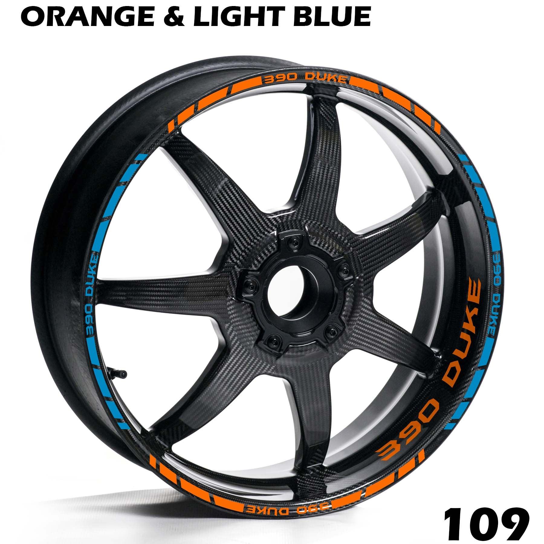 KTM 390 DUKE FULL WHEEL RIM STRIPE DECAL STICKER KIT - Speed Army