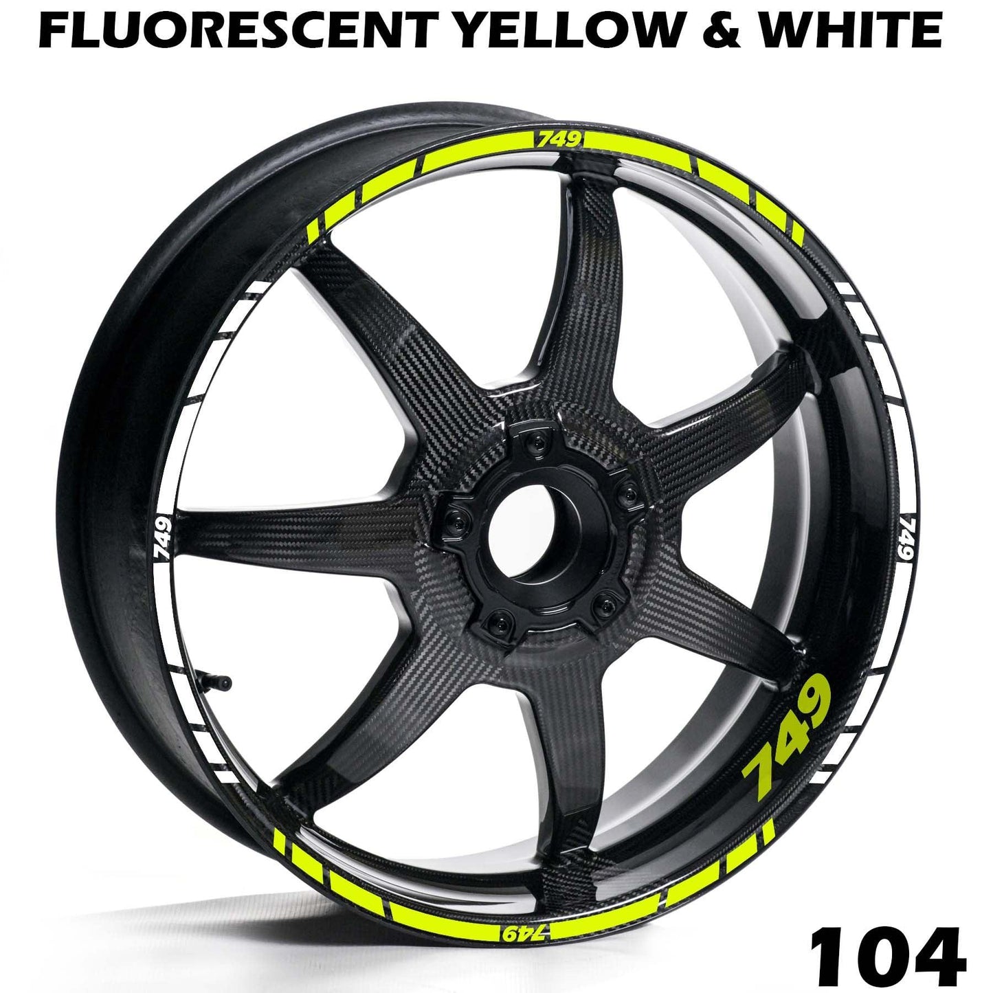 DUCATI 749 FULL WHEEL RIM STRIPE DECAL STICKER KIT - Speed Army
