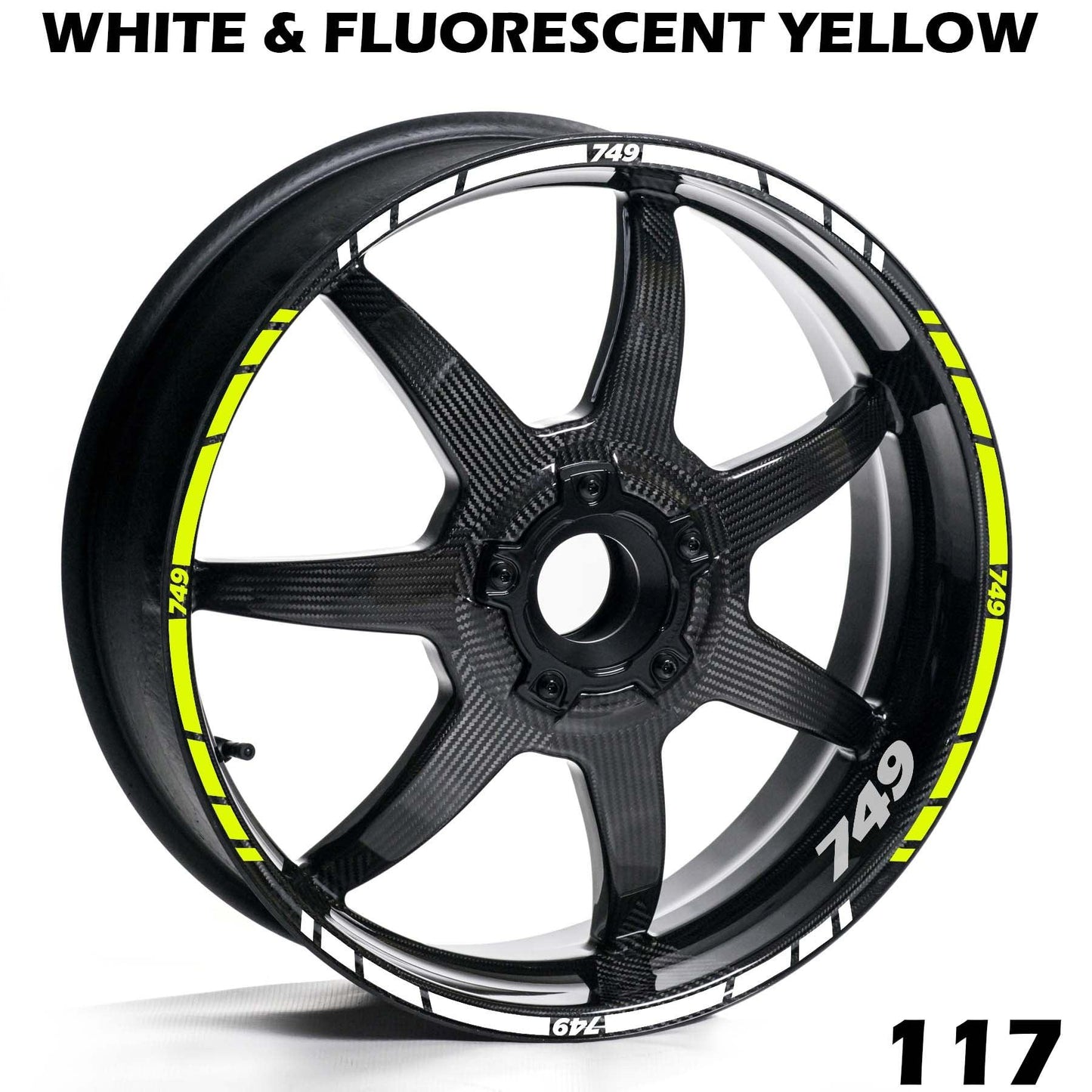DUCATI 749 FULL WHEEL RIM STRIPE DECAL STICKER KIT - Speed Army