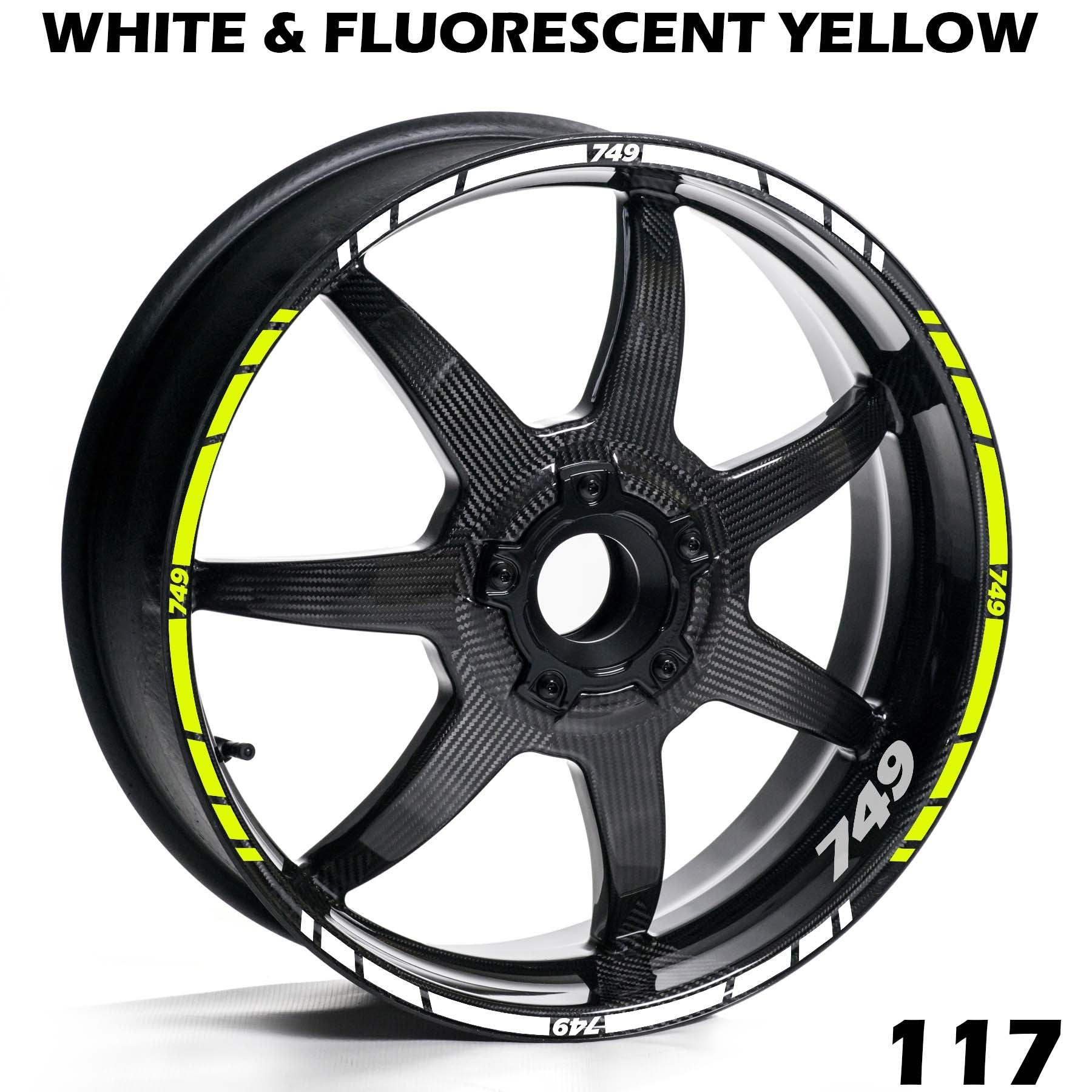 DUCATI 749 FULL WHEEL RIM STRIPE DECAL STICKER KIT - Speed Army