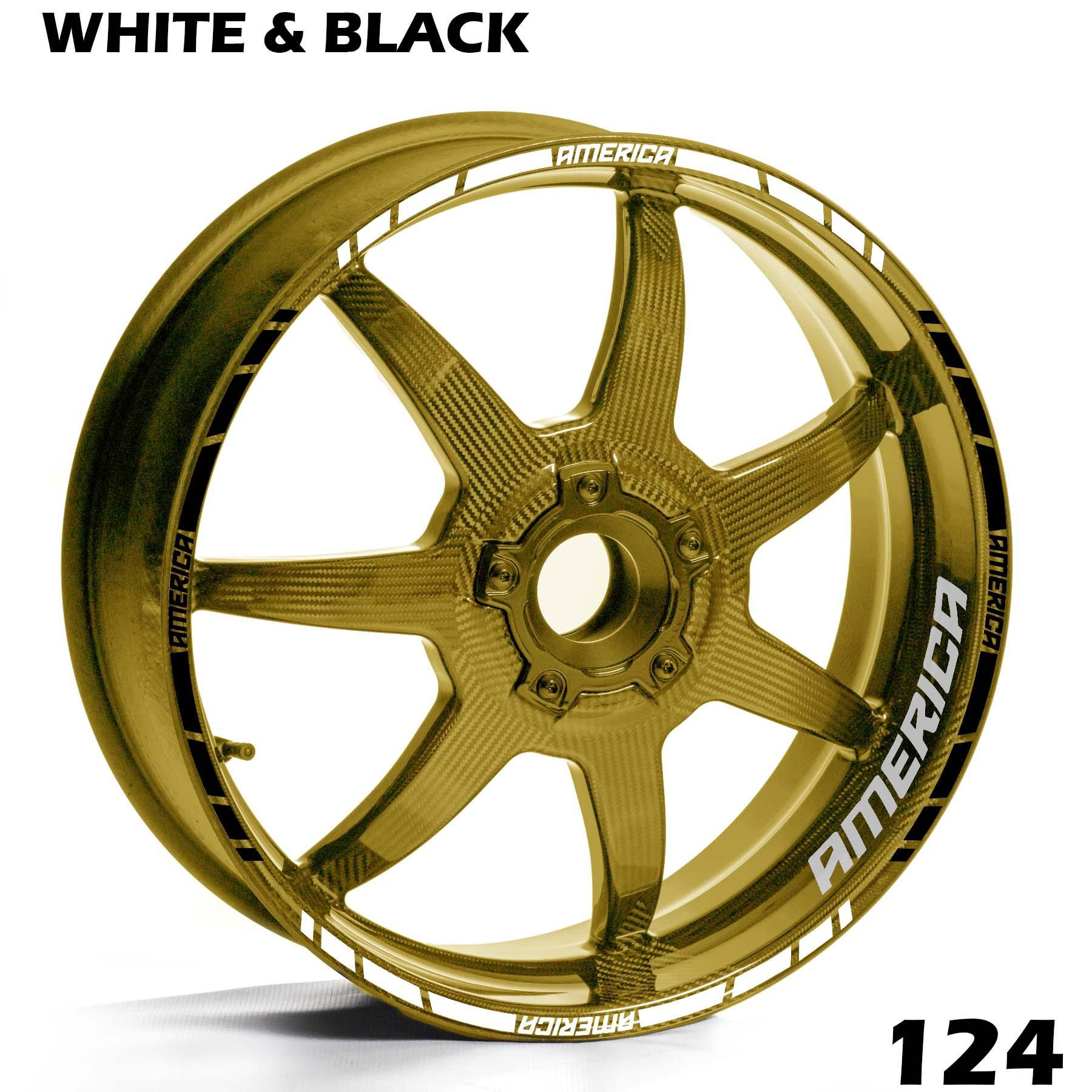 TRIUMPH AMERICA FULL WHEEL RIM STRIPE DECAL STICKER KIT - Speed Army