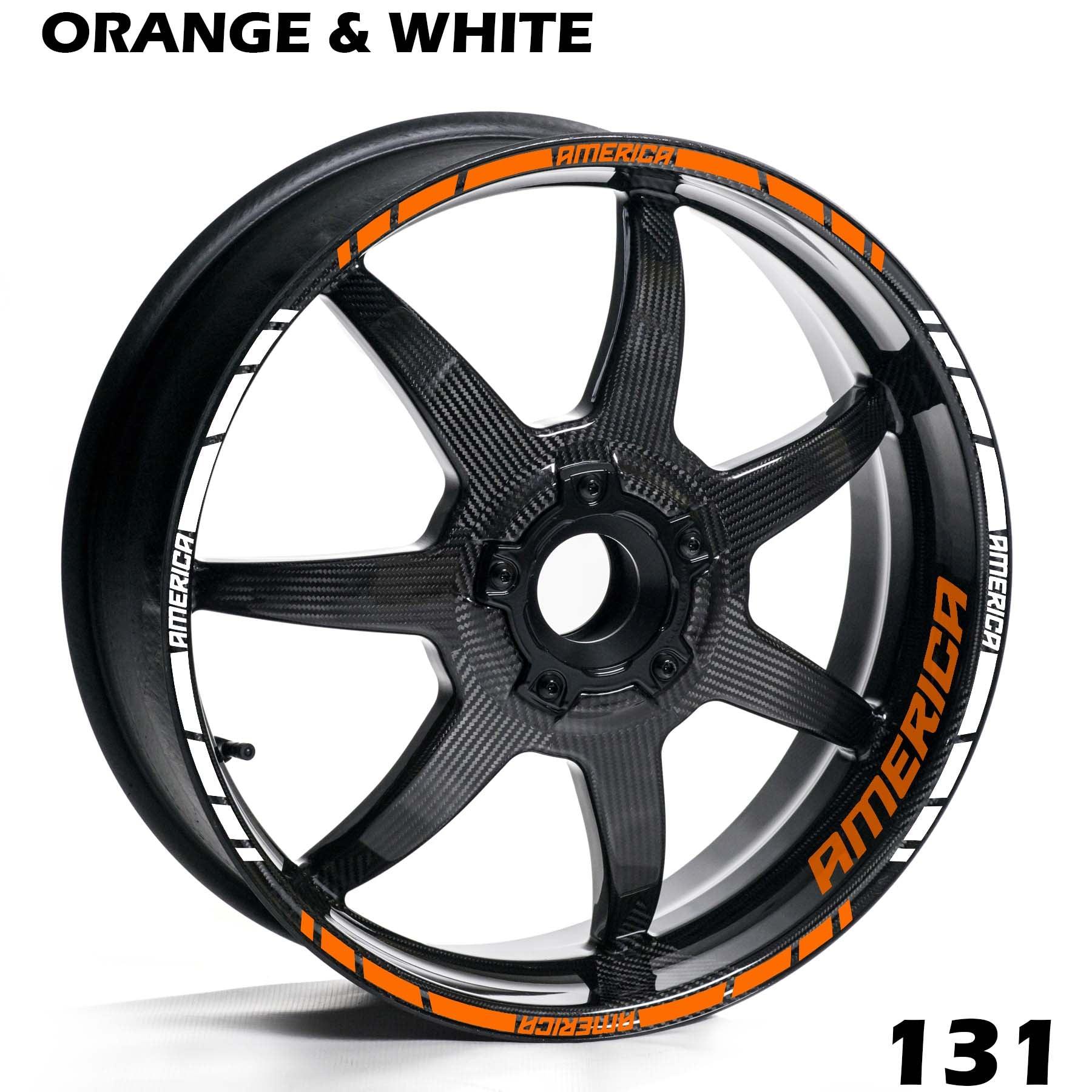 TRIUMPH AMERICA FULL WHEEL RIM STRIPE DECAL STICKER KIT - Speed Army