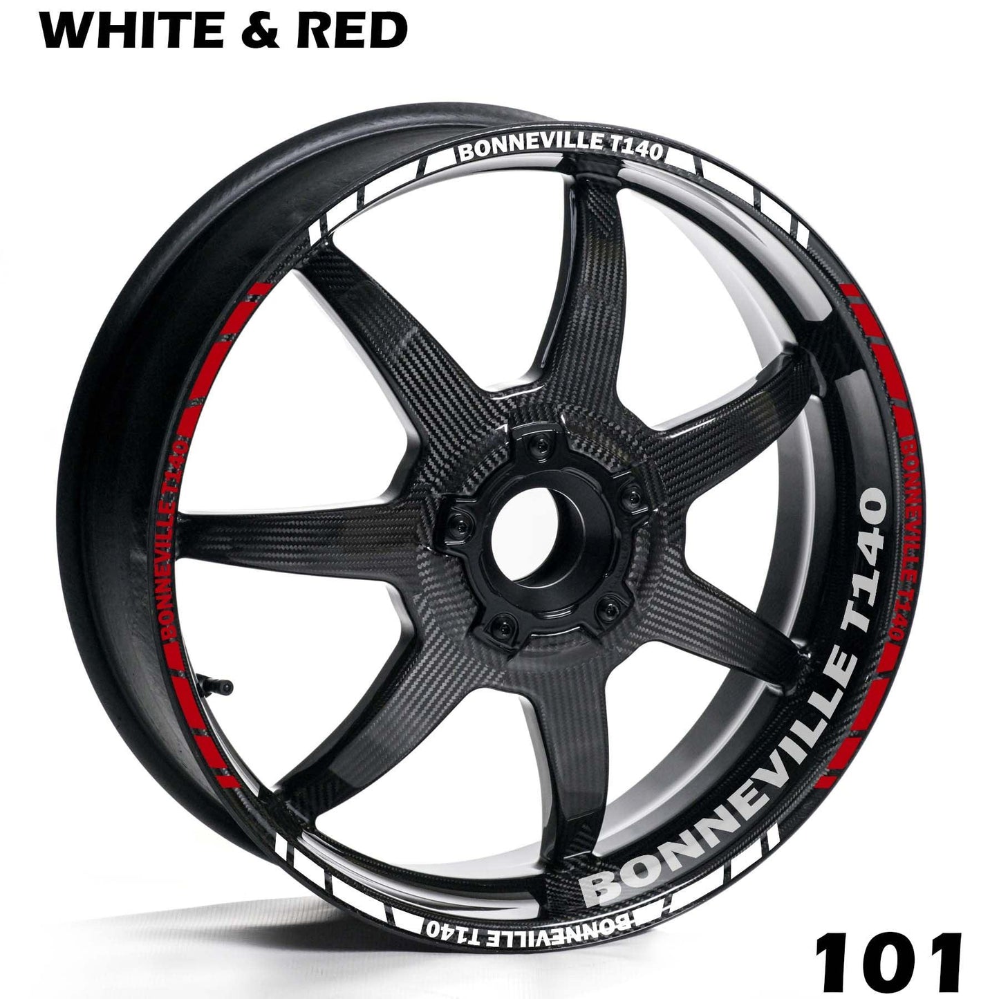 TRIUMPH BONNEVILE T140 FULL WHEEL RIM STRIPE DECAL STICKER KIT - Speed Army