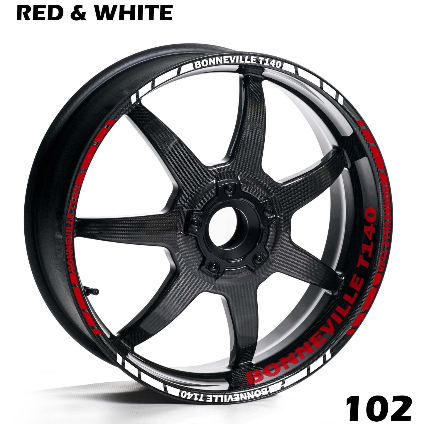 TRIUMPH BONNEVILE T140 FULL WHEEL RIM STRIPE DECAL STICKER KIT - Speed Army