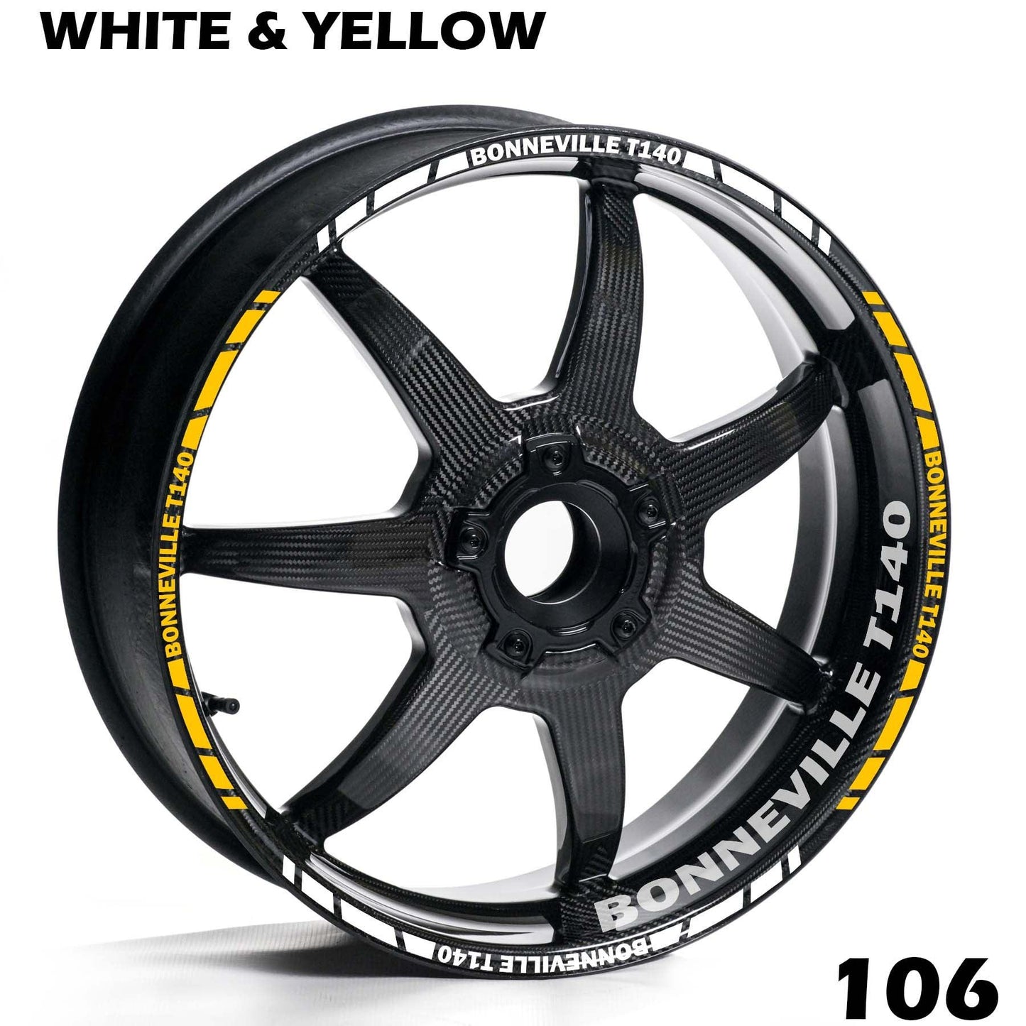 TRIUMPH BONNEVILE T140 FULL WHEEL RIM STRIPE DECAL STICKER KIT - Speed Army