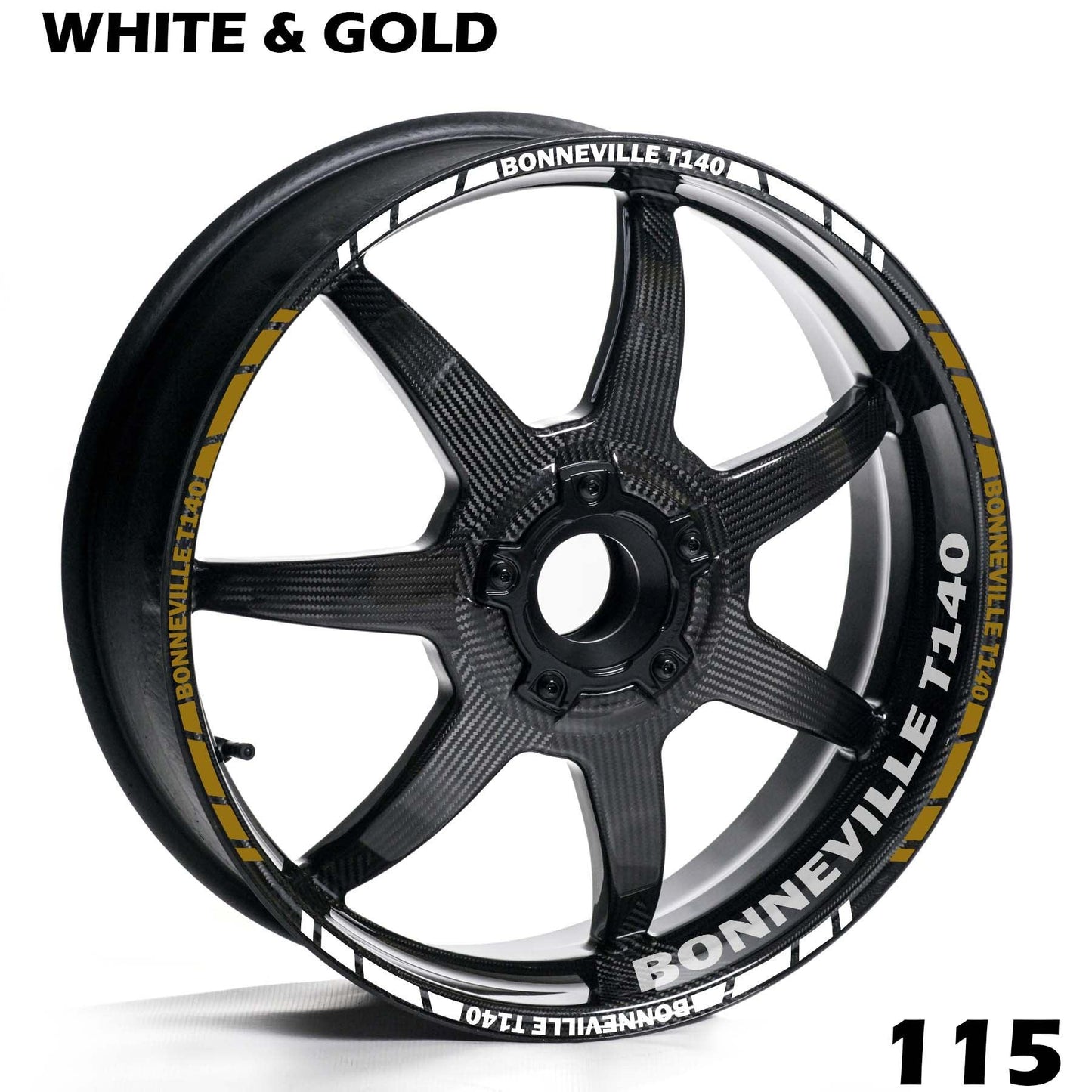 TRIUMPH BONNEVILE T140 FULL WHEEL RIM STRIPE DECAL STICKER KIT - Speed Army