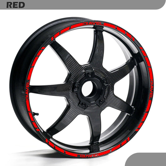 DUCATI DIAVEL WHEEL RIM STRIPE DECAL STICKER KIT - Speed Army