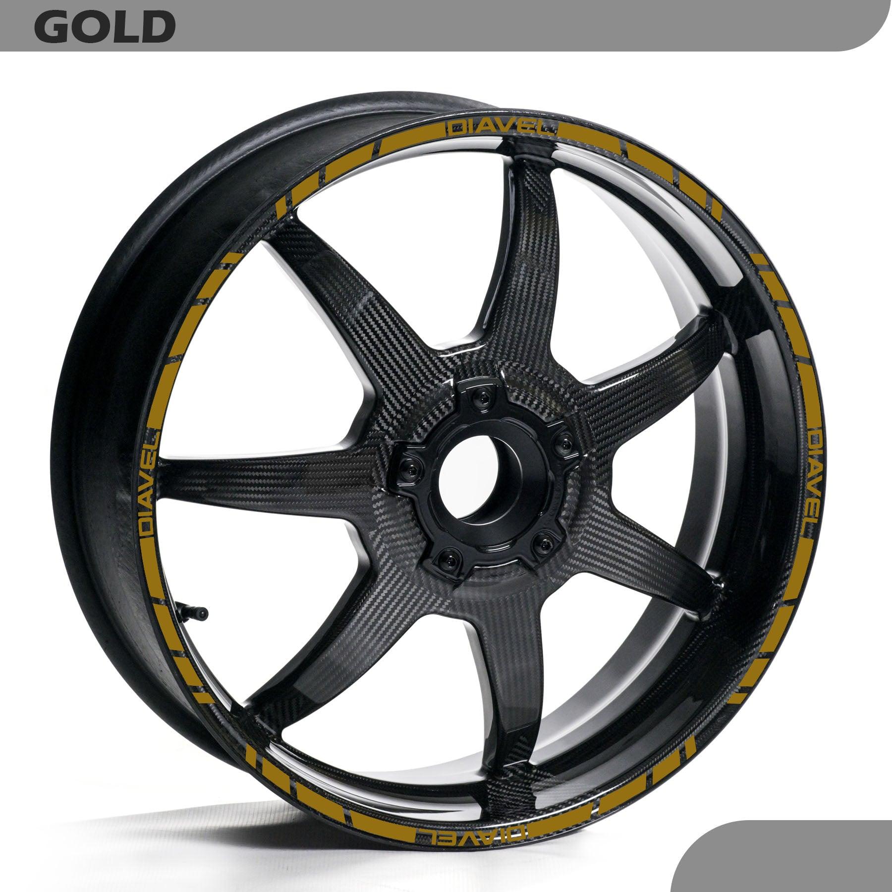 DUCATI DIAVEL WHEEL RIM STRIPE DECAL STICKER KIT - Speed Army