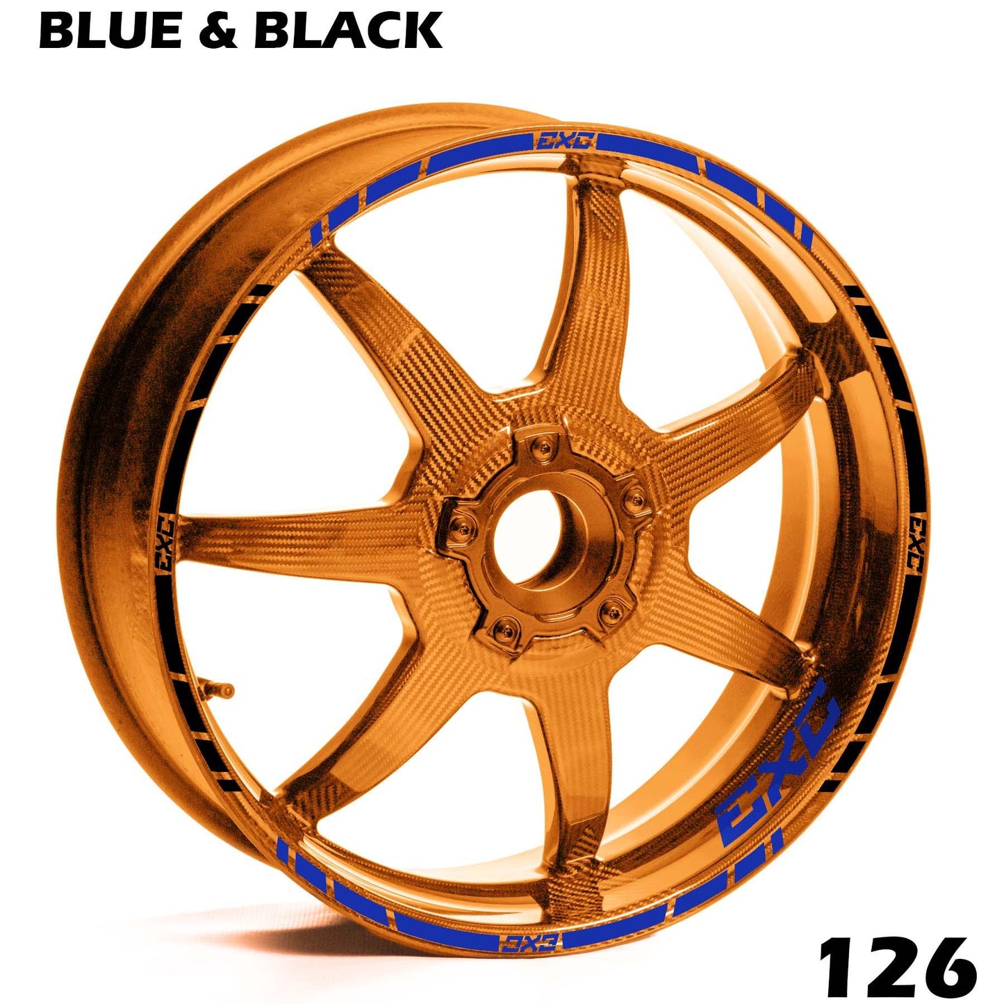 KTM EXC FULL WHEEL RIM STRIPE DECAL STICKER KIT - Speed Army