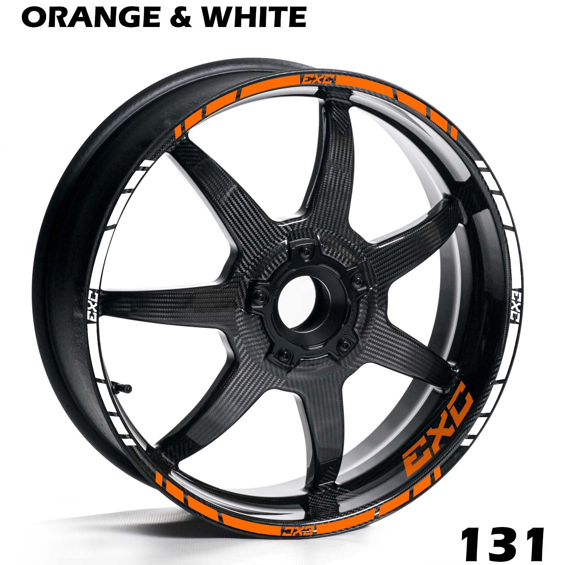 KTM EXC FULL WHEEL RIM STRIPE DECAL STICKER KIT - Speed Army