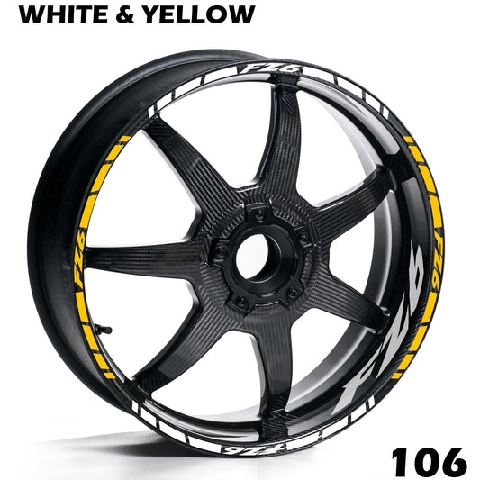 YAMAHA FZ6 FULL WHEEL RIM STRIPE DECAL STICKER KIT - Speed Army