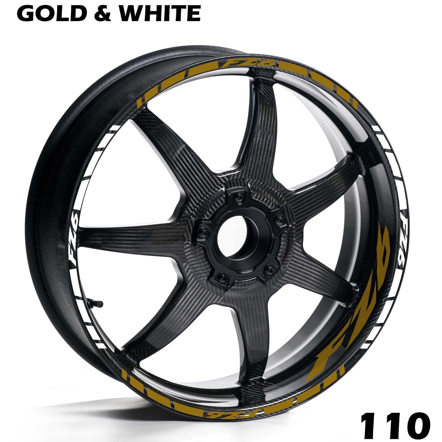 YAMAHA FZ6 FULL WHEEL RIM STRIPE DECAL STICKER KIT - Speed Army