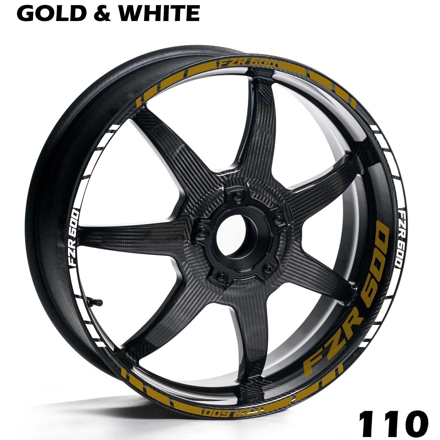 YAMAHA FZR 600 FULL WHEEL RIM STRIPE DECAL STICKER KIT - Speed Army