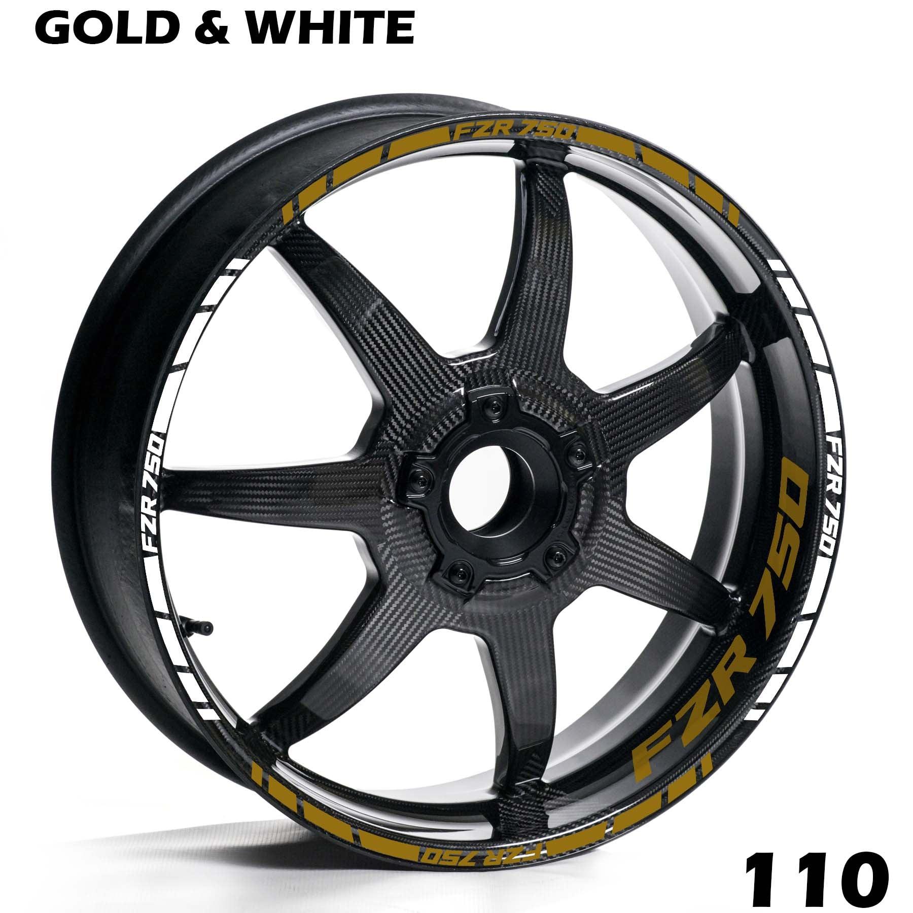 YAMAHA FZR 750 FULL WHEEL RIM STRIPE DECAL STICKER KIT - Speed Army