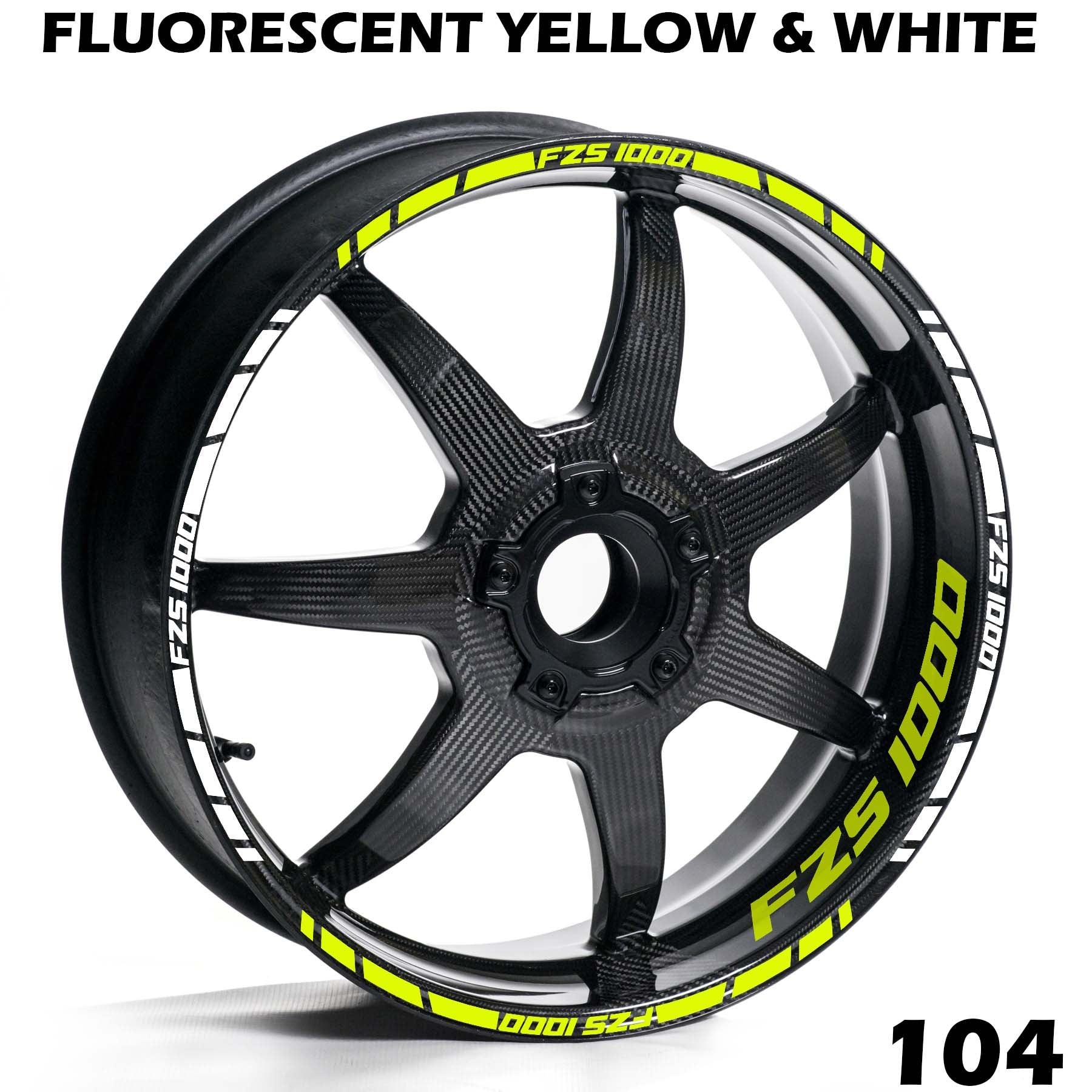 YAMAHA FZS 1000 FULL WHEEL RIM STRIPE DECAL STICKER KIT - Speed Army