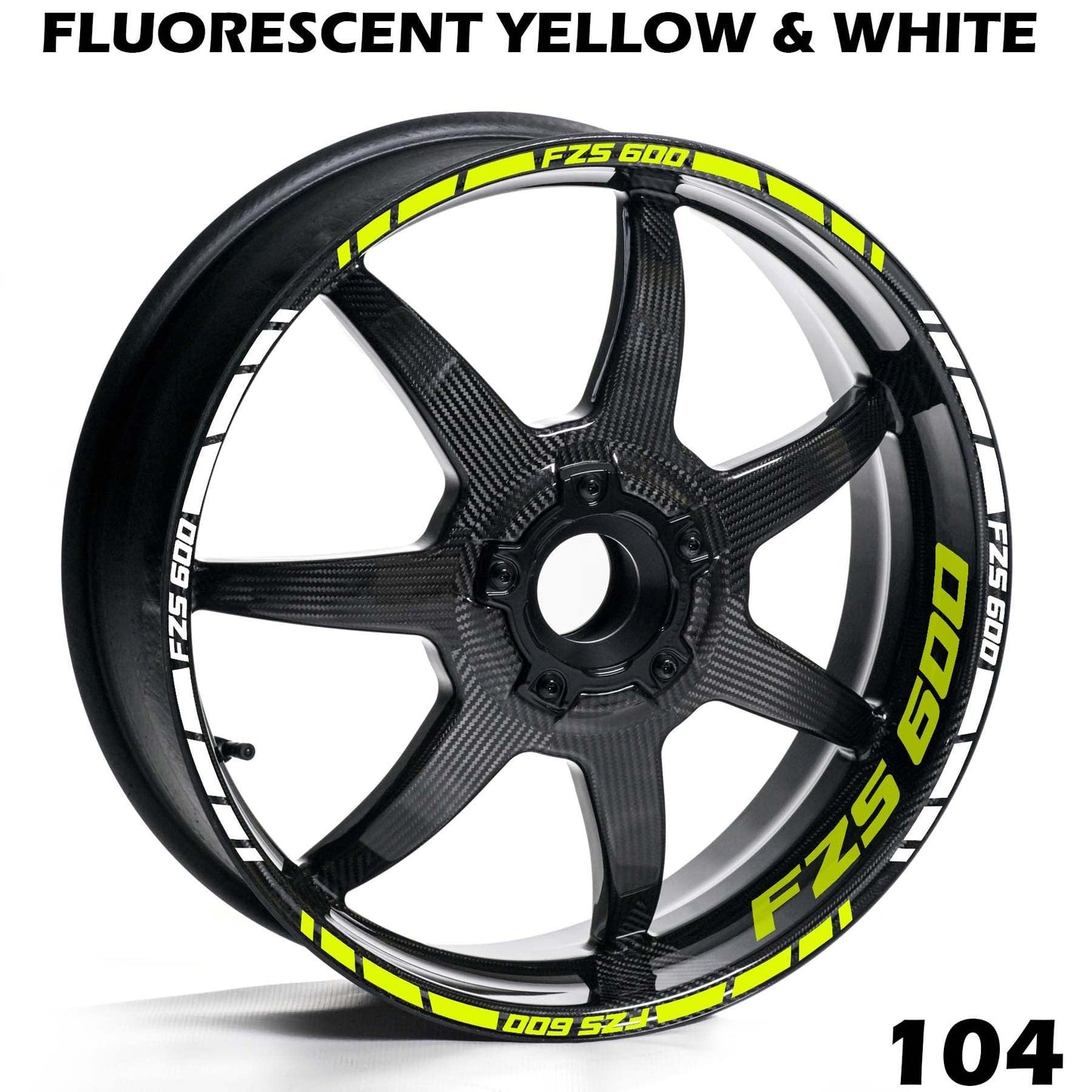 YAMAHA FZS 600 FULL WHEEL RIM STRIPE DECAL STICKER KIT - Speed Army