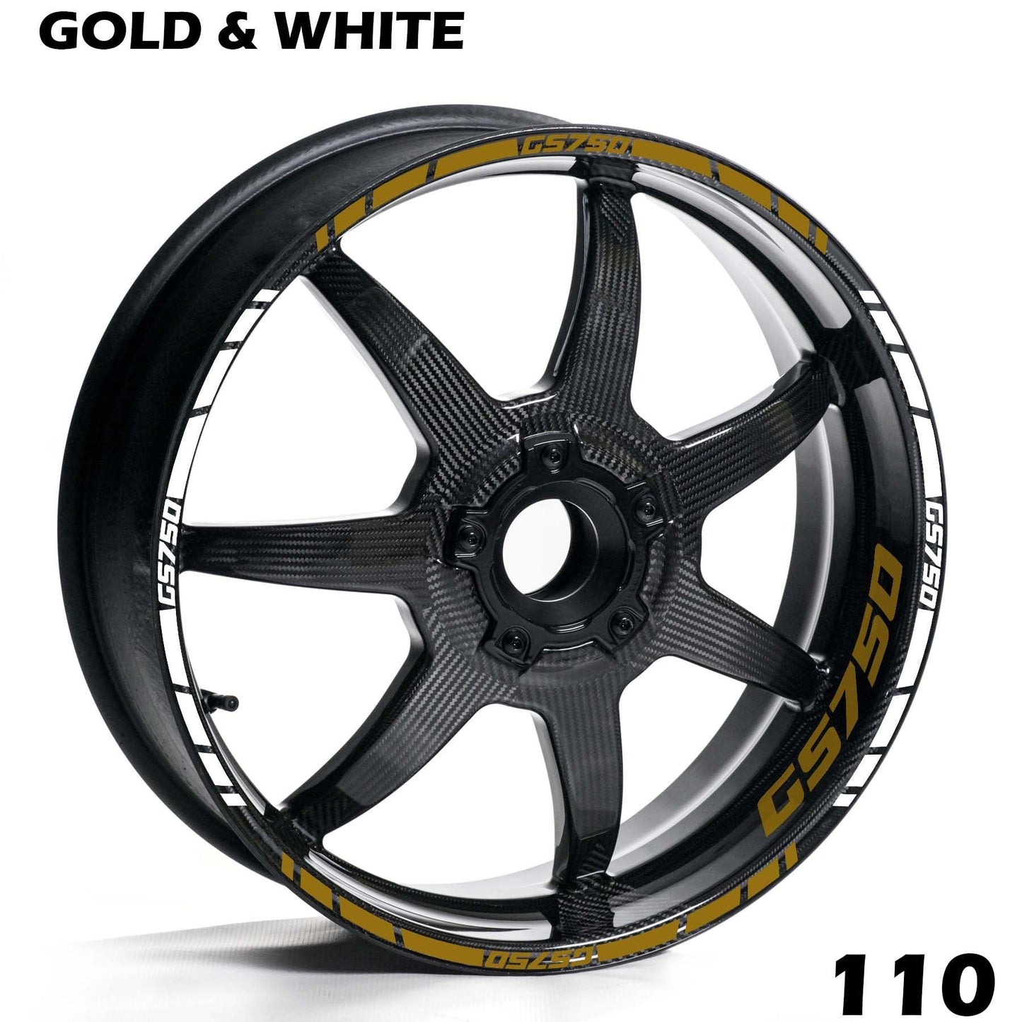 SUZUKI GS750 FULL WHEEL RIM STRIPE DECAL STICKER KIT - Speed Army