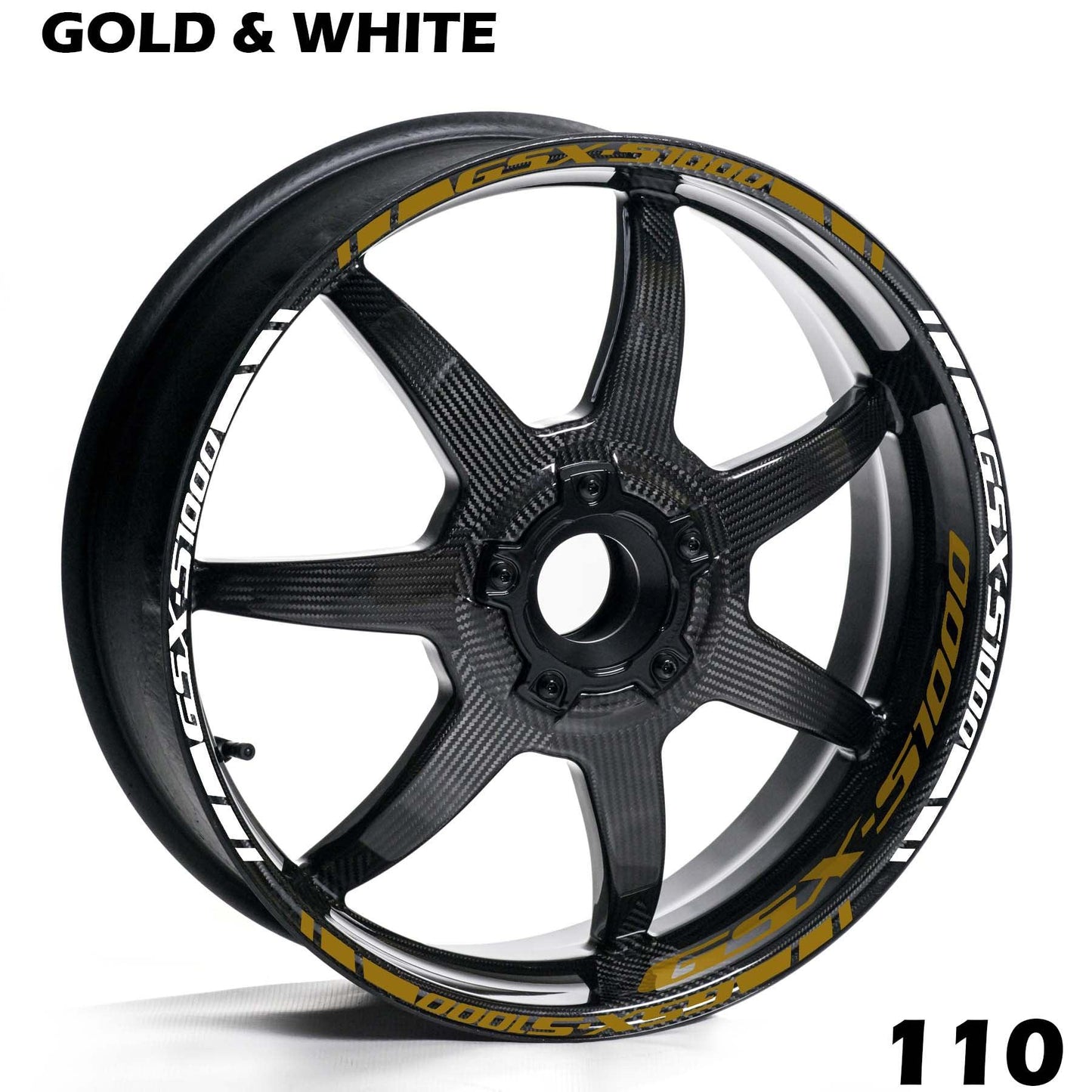 SUZUKI GSX-S 1000 FULL WHEEL RIM STRIPE DECAL STICKER KIT - Speed Army