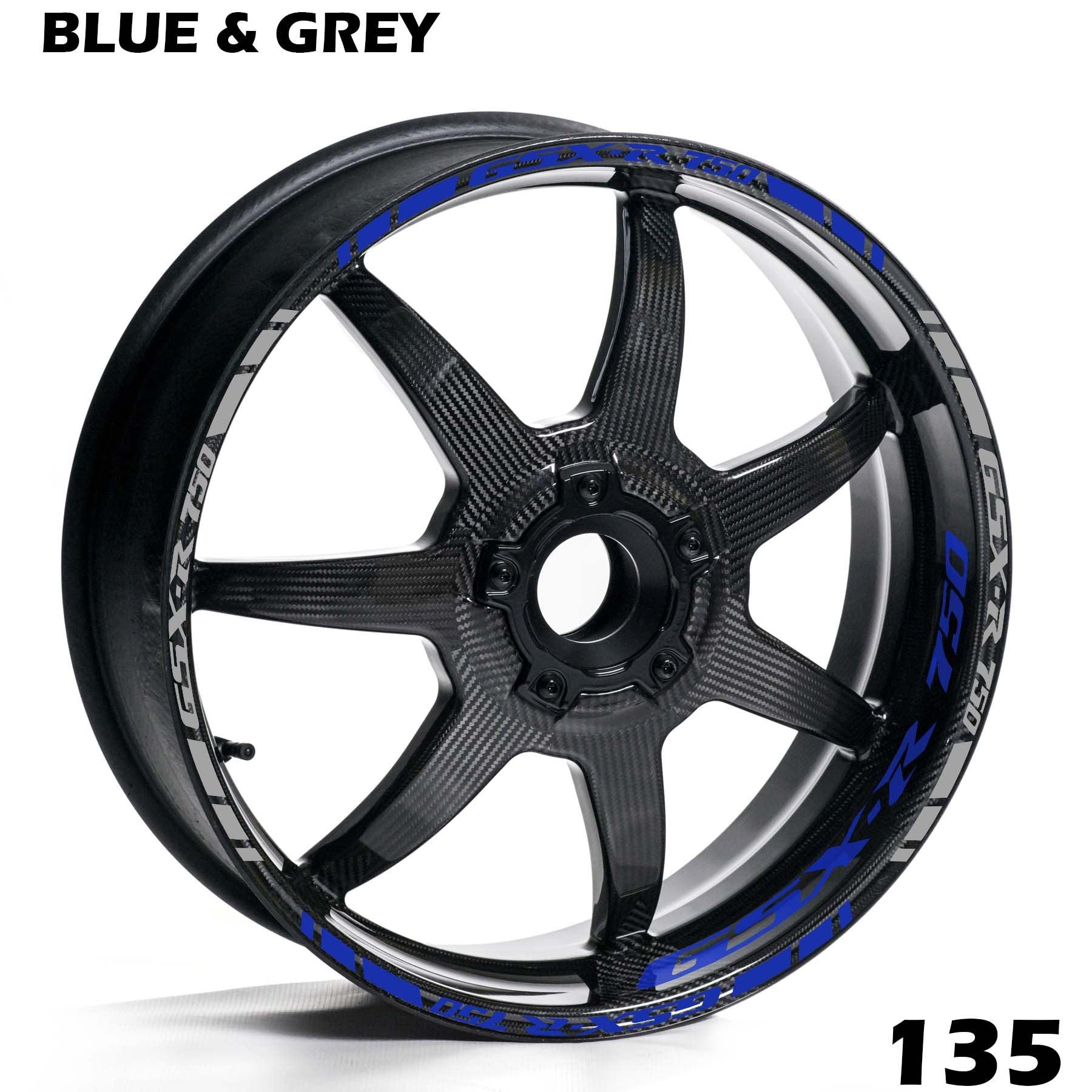 SUZUKI GSX-R 750 FULL WHEEL RIM STRIPE DECAL STICKER KIT - Speed Army