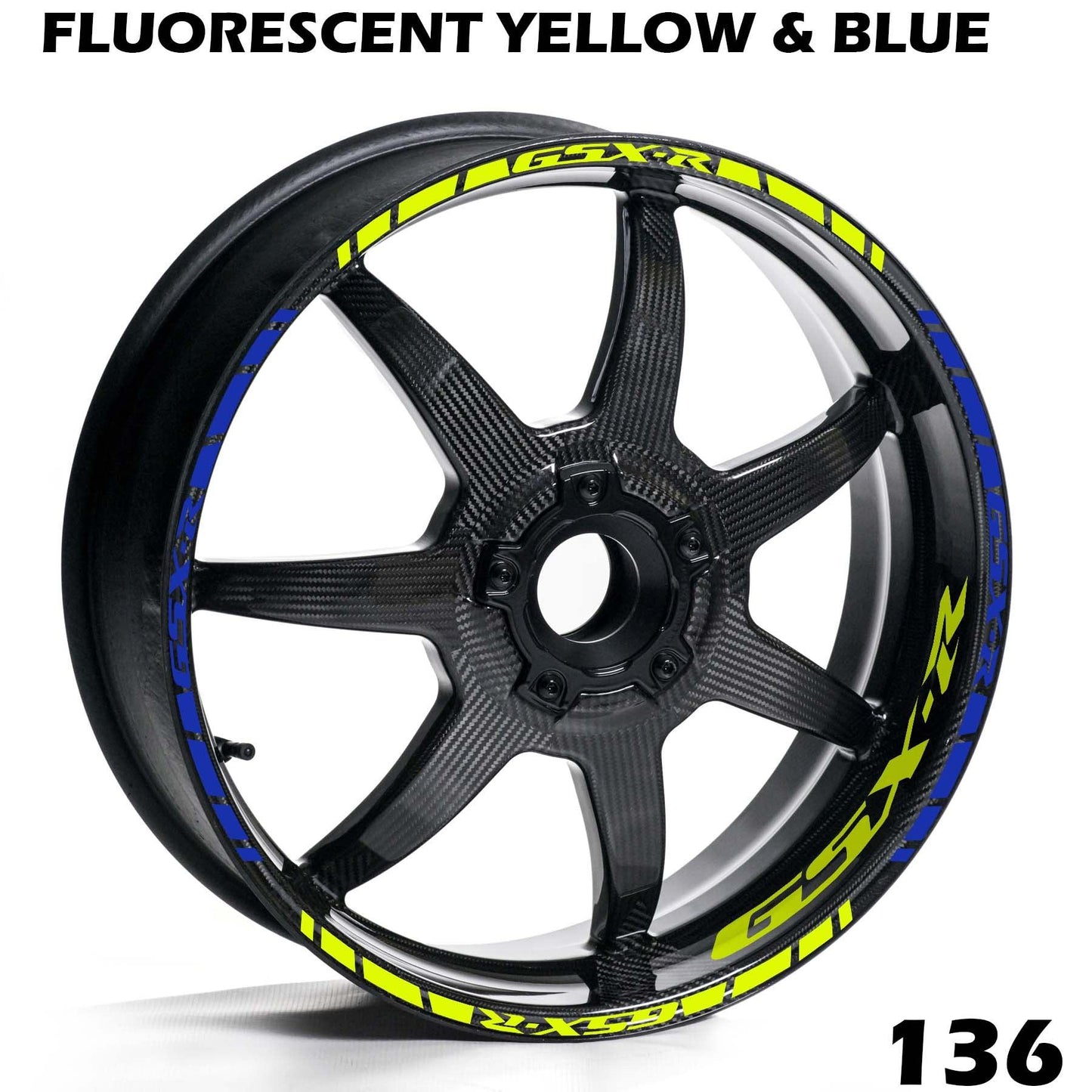 SUZUKI GSX-R FULL WHEEL RIM STRIPE DECAL STICKER KIT - Speed Army