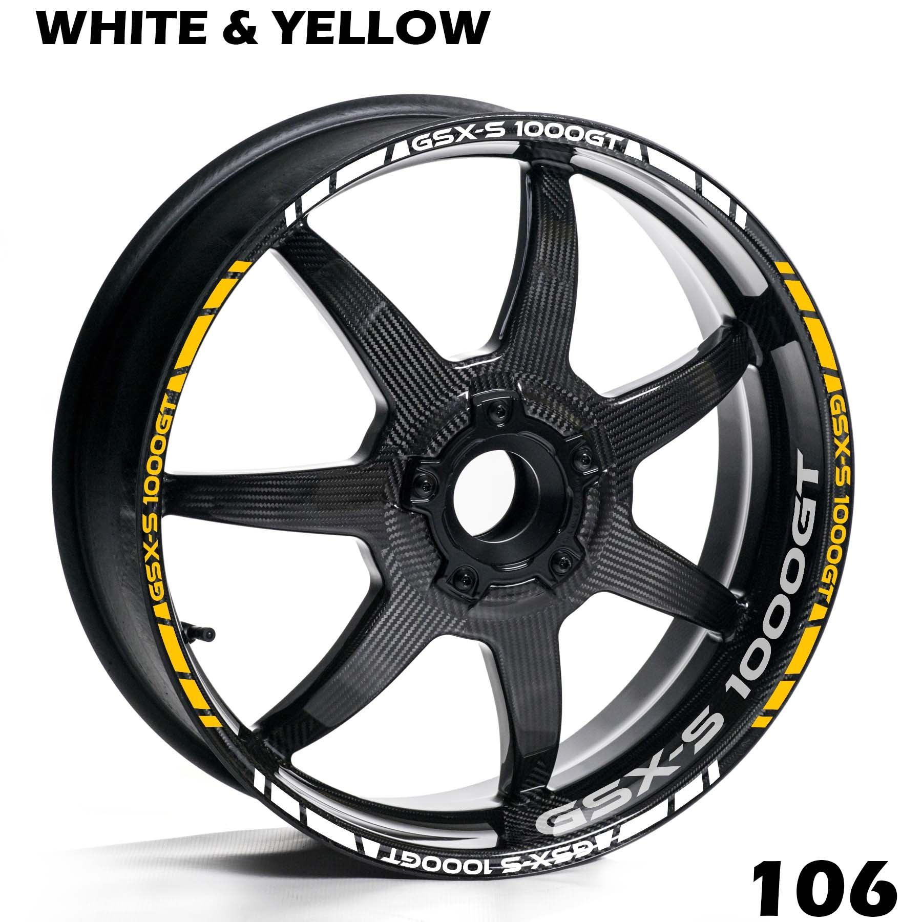 SUZUKI GSX-S 1000 GT FULL WHEEL RIM STRIPE DECAL STICKER KIT - Speed Army