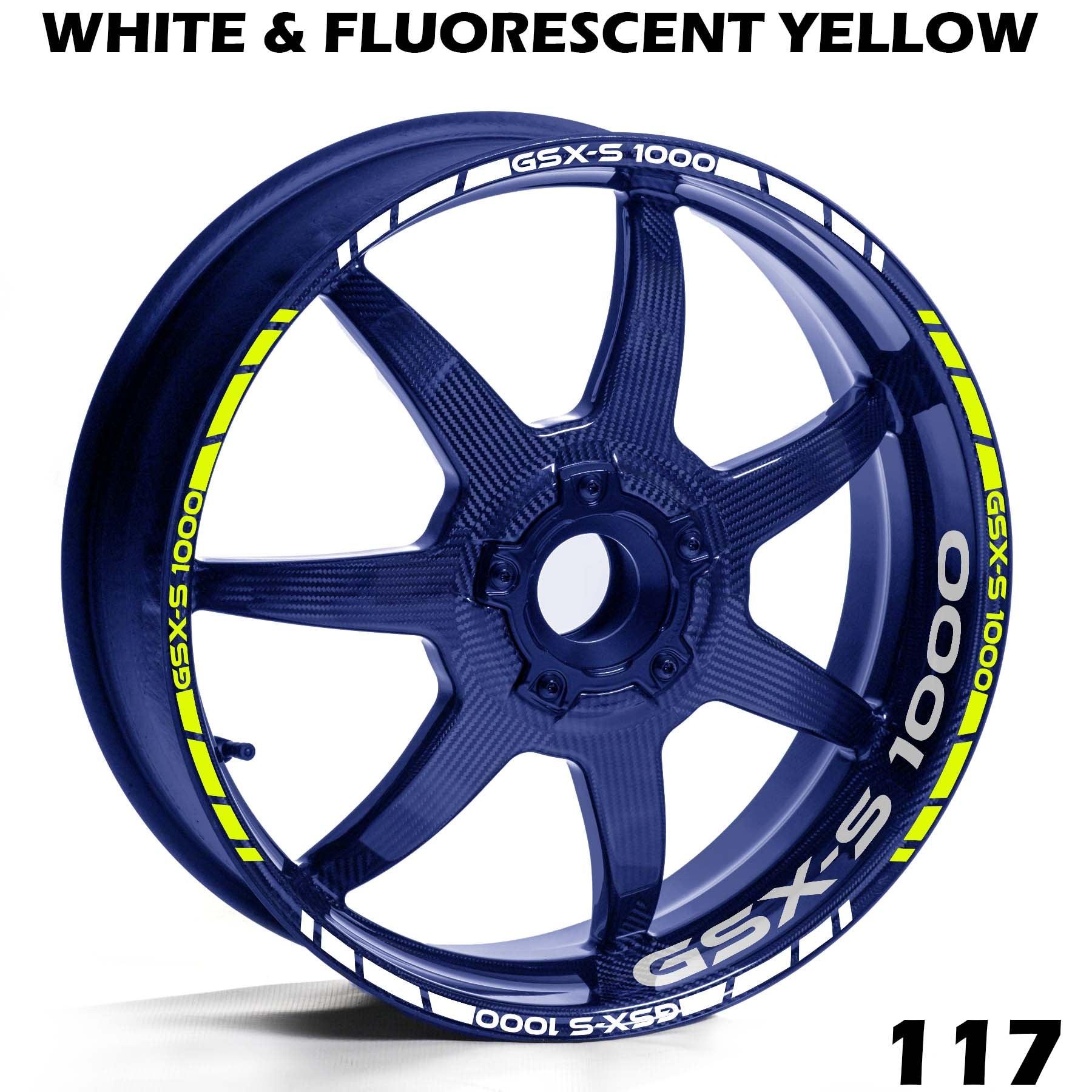 SUZUKI GSX S 1000 FULL WHEEL RIM STRIPE DECAL STICKER KIT - Speed Army