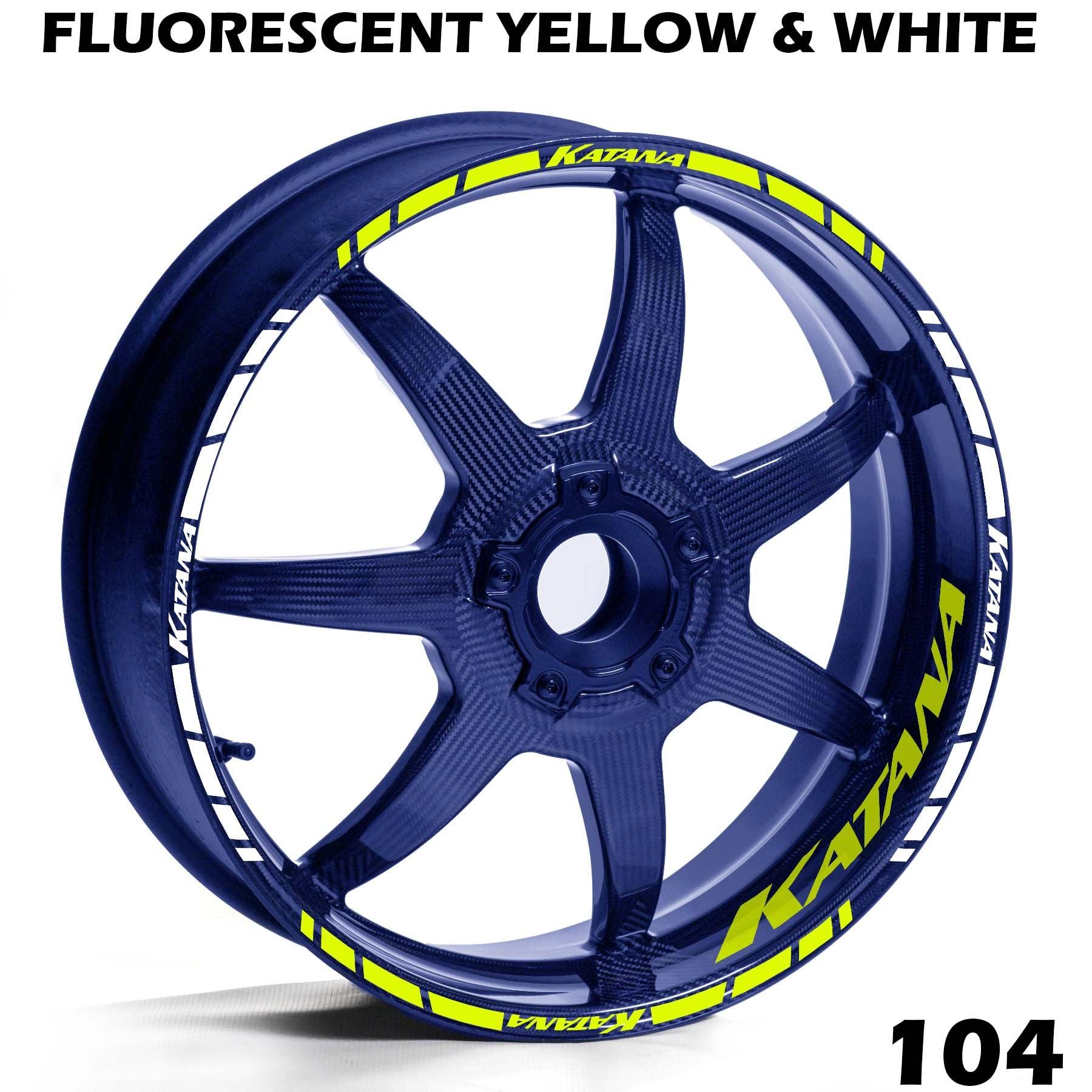 SUZUKI KATANA FULL WHEEL RIM STRIPE DECAL STICKER KIT - Speed Army