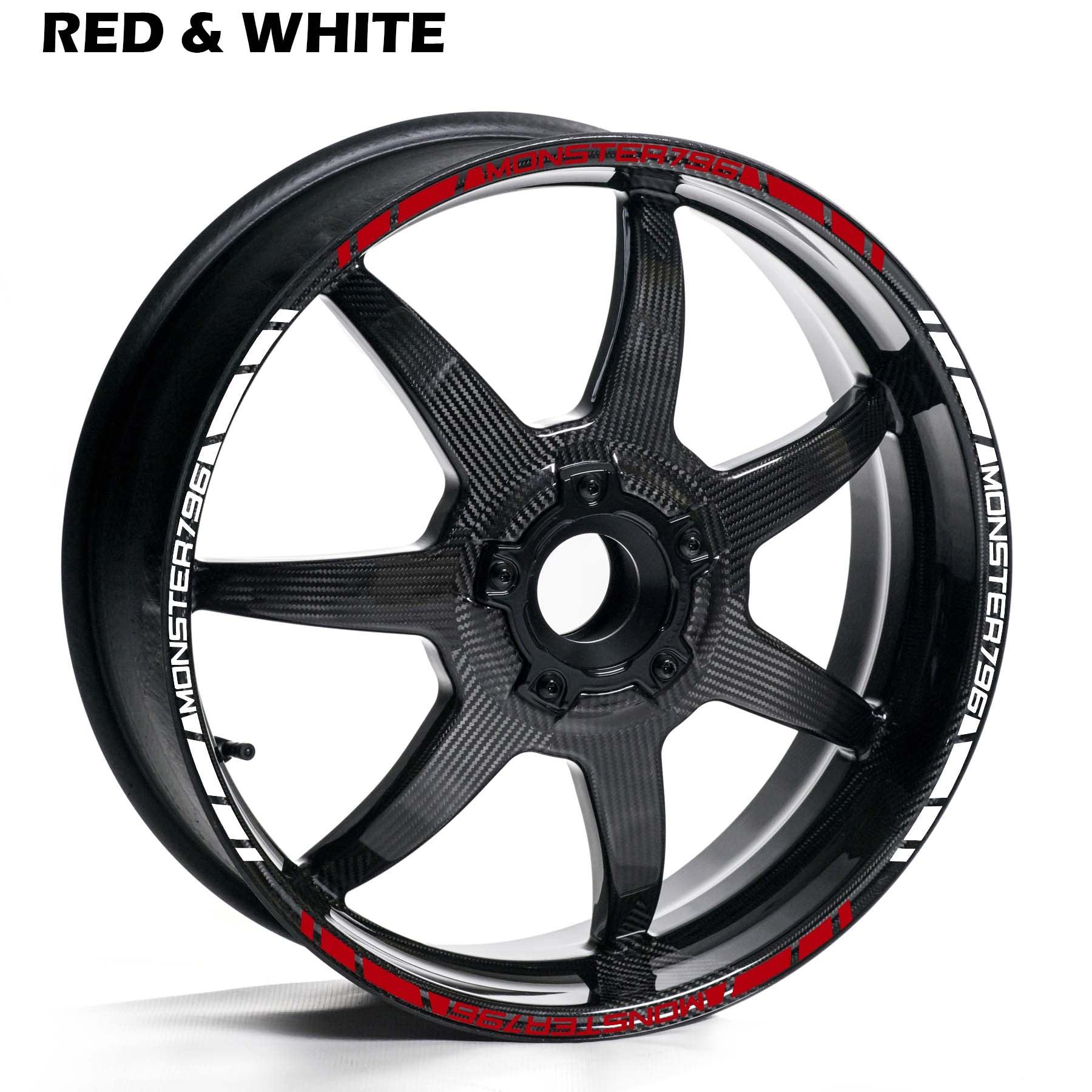 DUCATI MONSTER 796 WHEEL RIM STRIPE DECAL STICKER KIT - Speed Army
