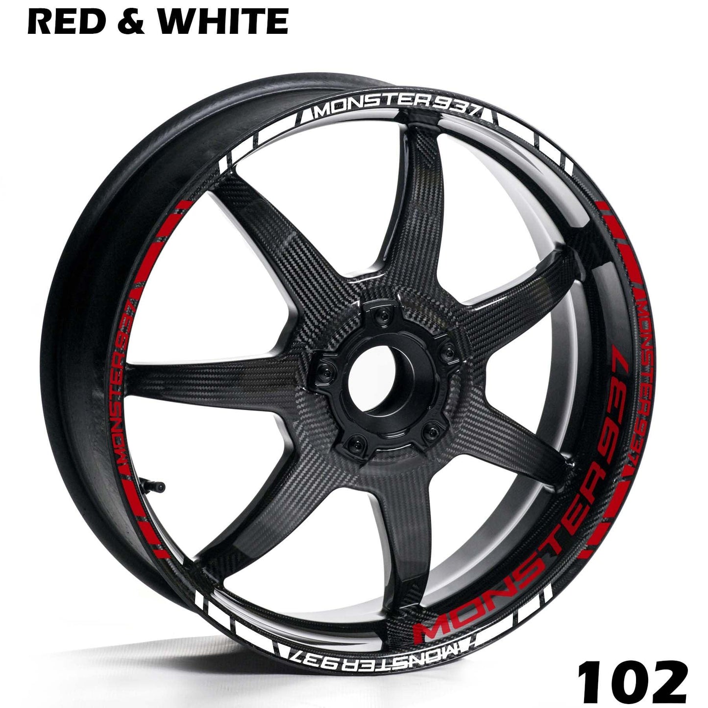 DUCATI MONSTER 937 FULL WHEEL RIM STRIPE DECAL STICKER KIT - Speed Army