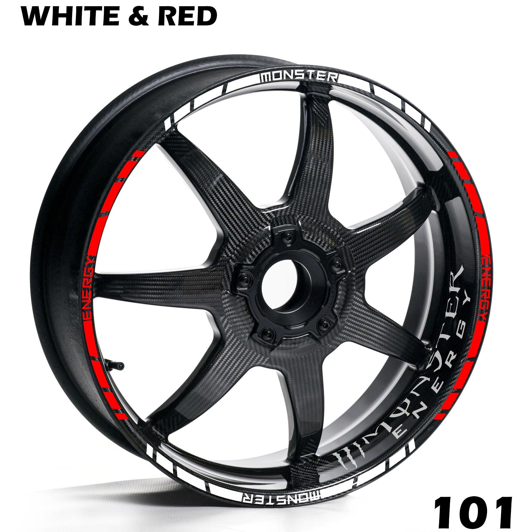 MONSTER ENERGY FULL WHEEL RIM STRIPE DECAL STICKER KIT - Speed Army
