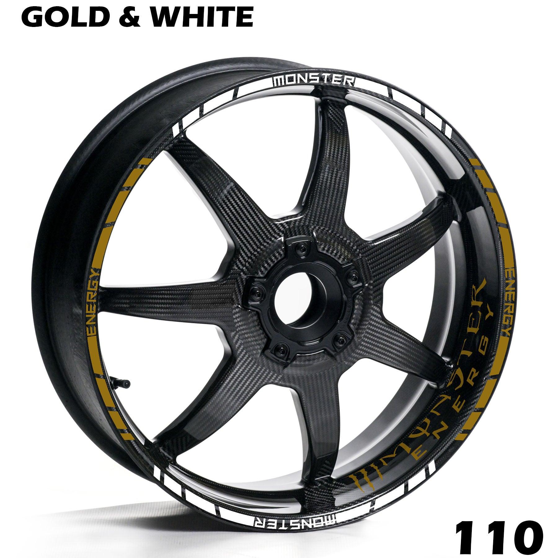 MONSTER ENERGY FULL WHEEL RIM STRIPE DECAL STICKER KIT - Speed Army