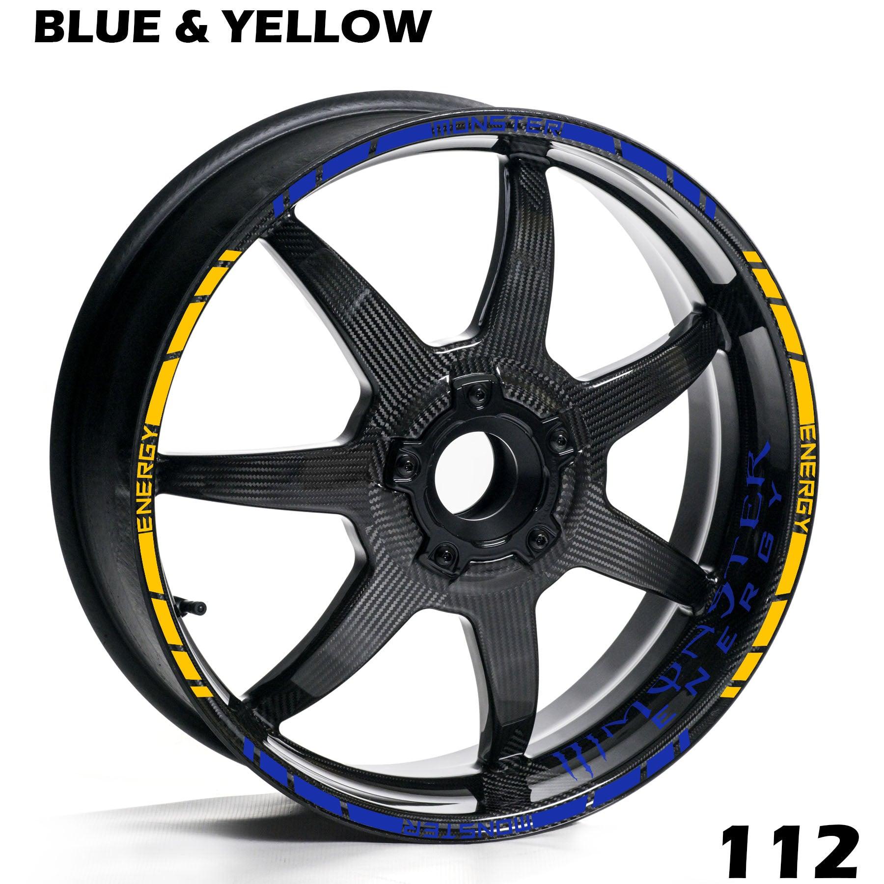 MONSTER ENERGY FULL WHEEL RIM STRIPE DECAL STICKER KIT - Speed Army