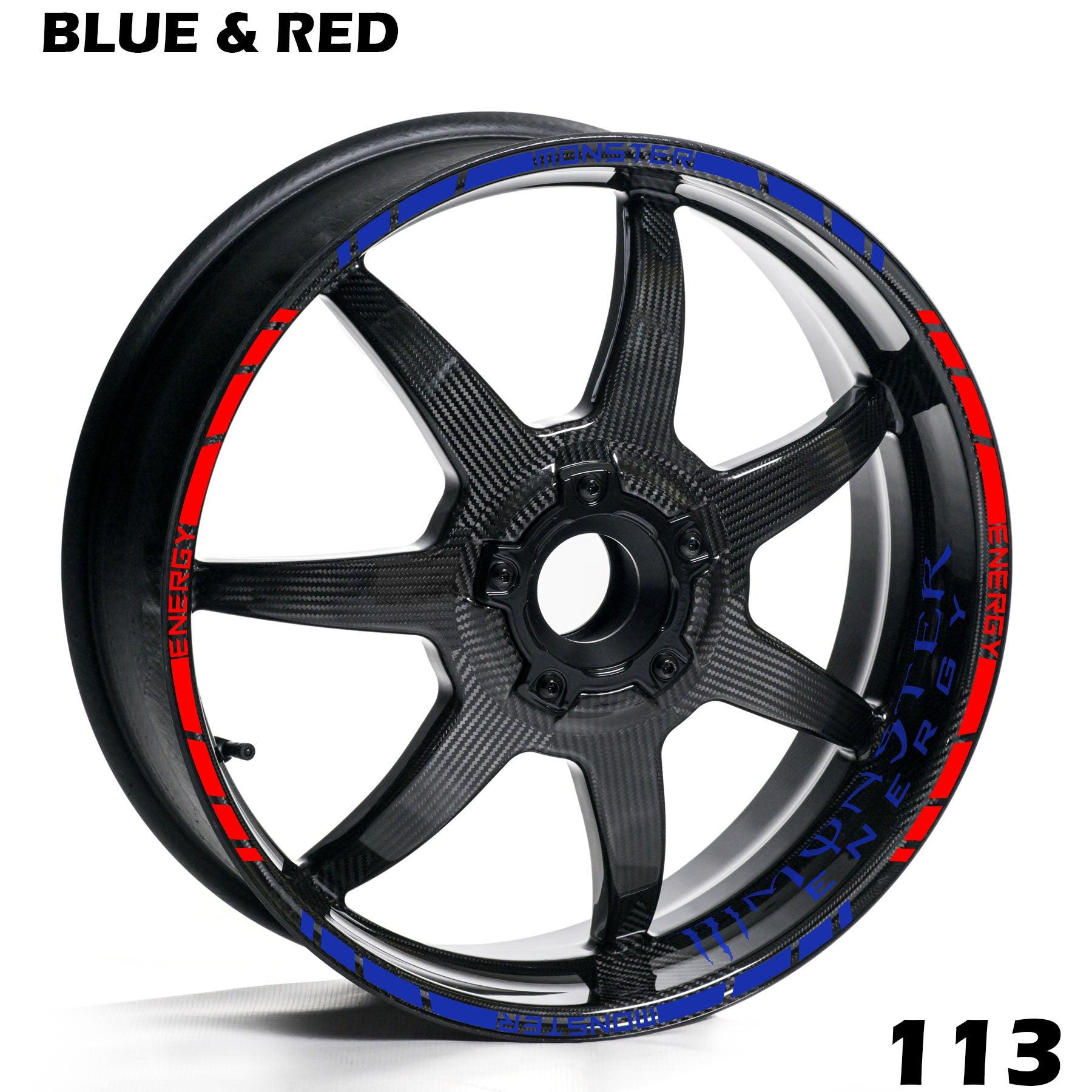 MONSTER ENERGY FULL WHEEL RIM STRIPE DECAL STICKER KIT - Speed Army