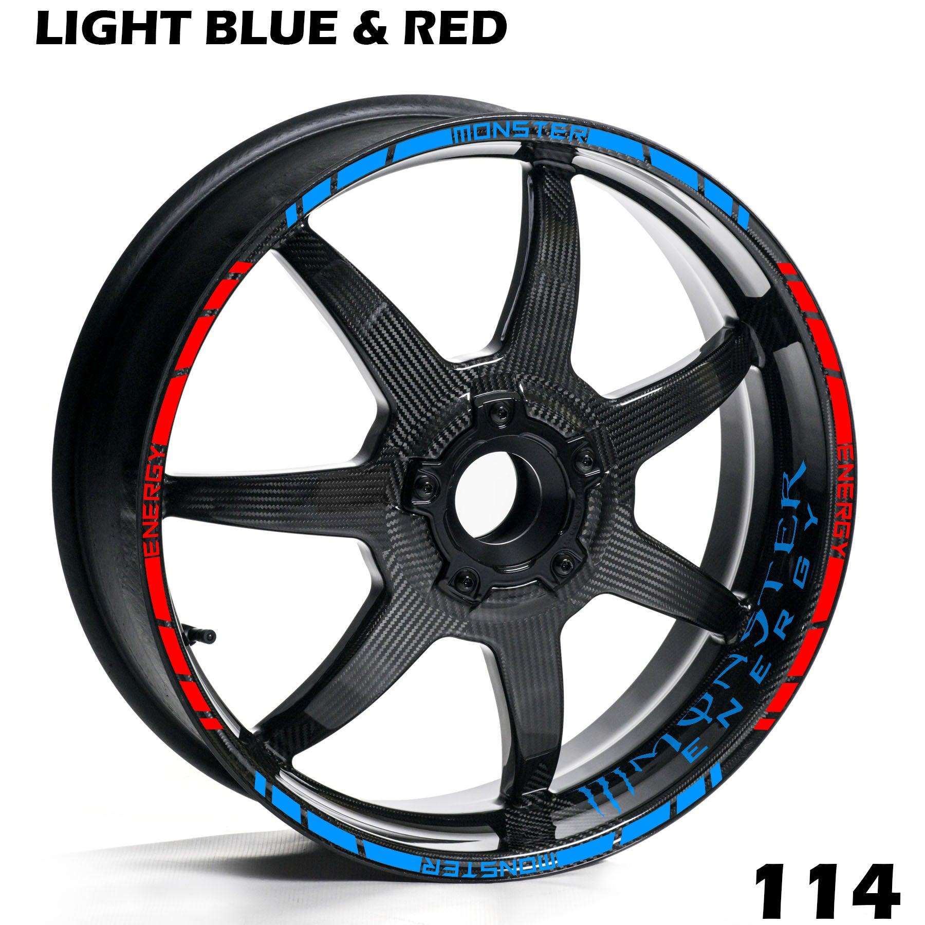 MONSTER ENERGY FULL WHEEL RIM STRIPE DECAL STICKER KIT - Speed Army