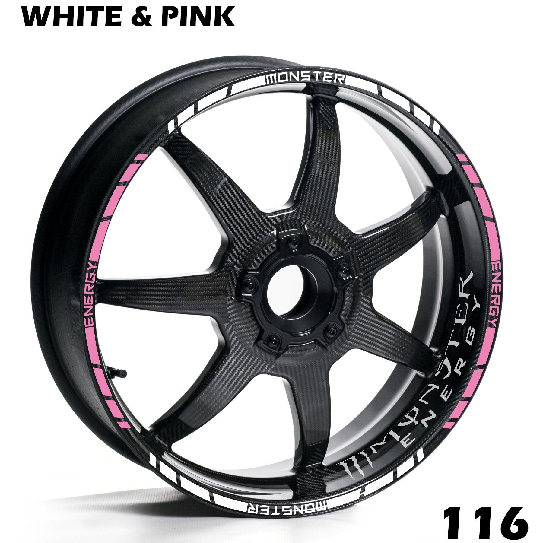 MONSTER ENERGY FULL WHEEL RIM STRIPE DECAL STICKER KIT - Speed Army