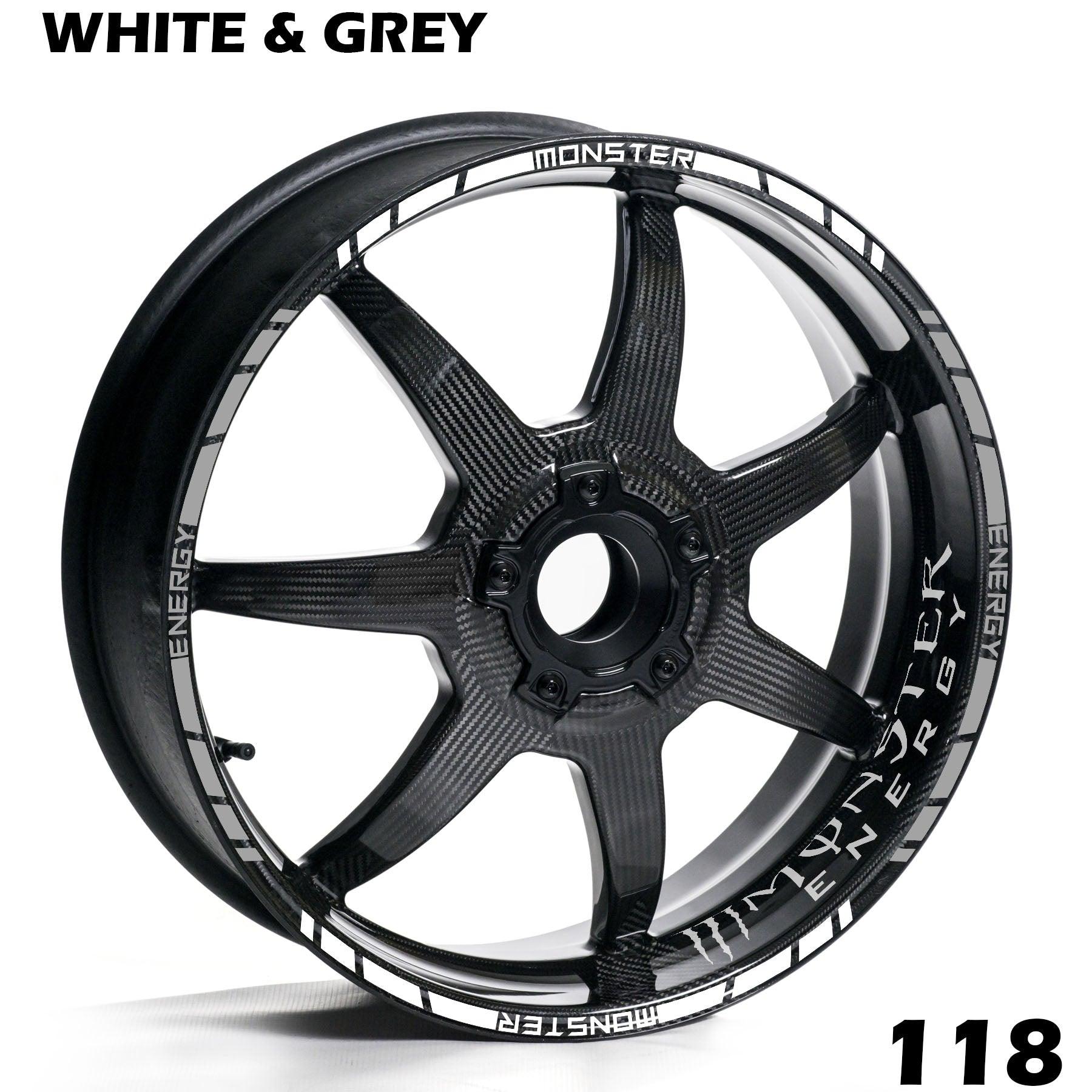MONSTER ENERGY FULL WHEEL RIM STRIPE DECAL STICKER KIT - Speed Army