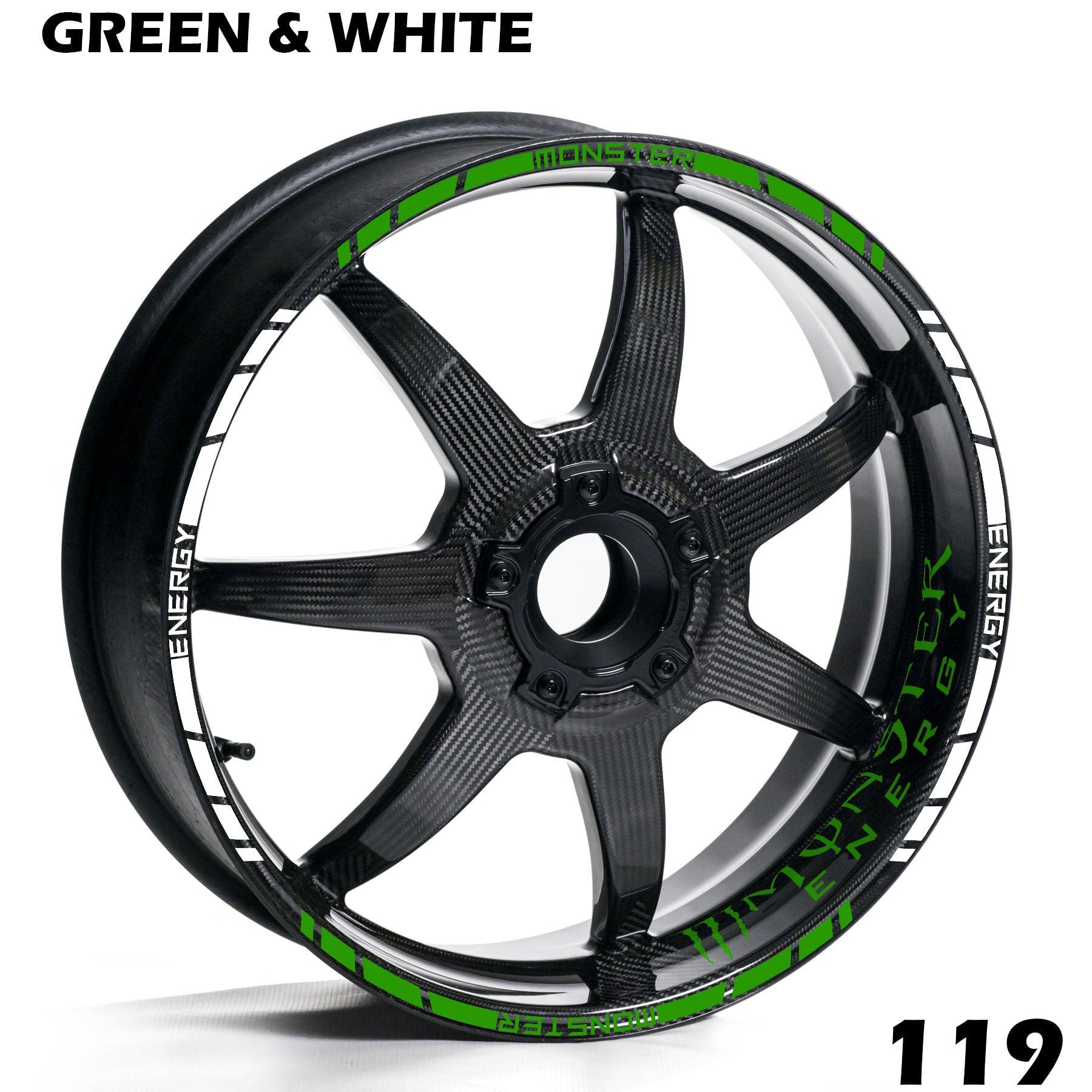 MONSTER ENERGY FULL WHEEL RIM STRIPE DECAL STICKER KIT - Speed Army
