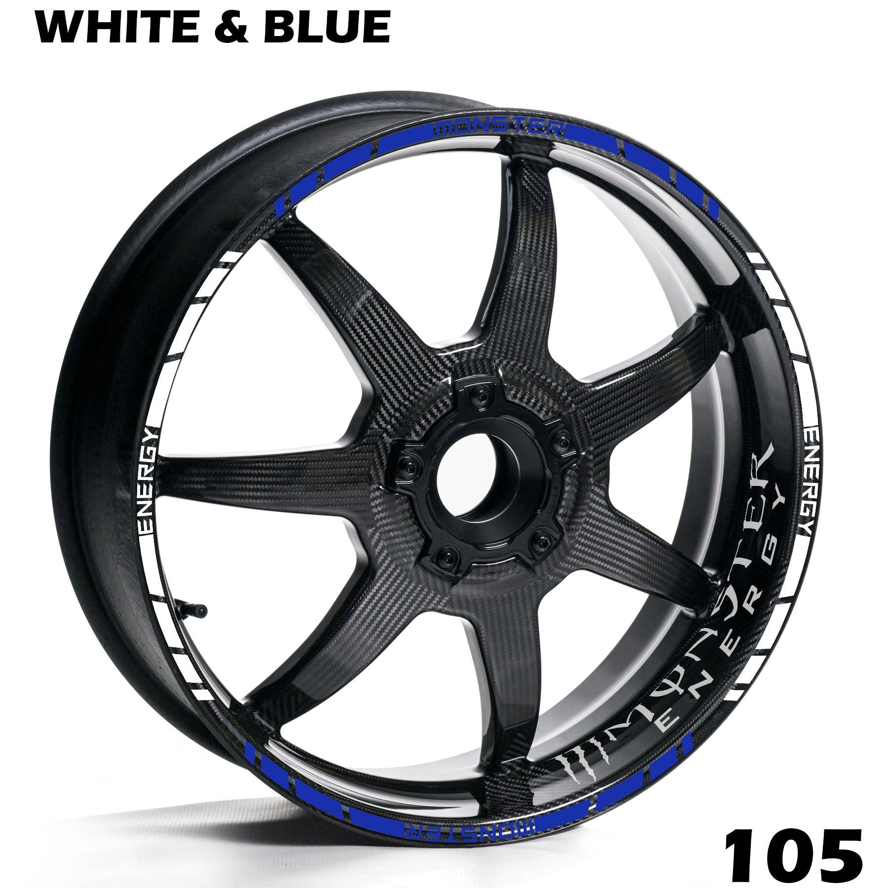 MONSTER ENERGY FULL WHEEL RIM STRIPE DECAL STICKER KIT - Speed Army