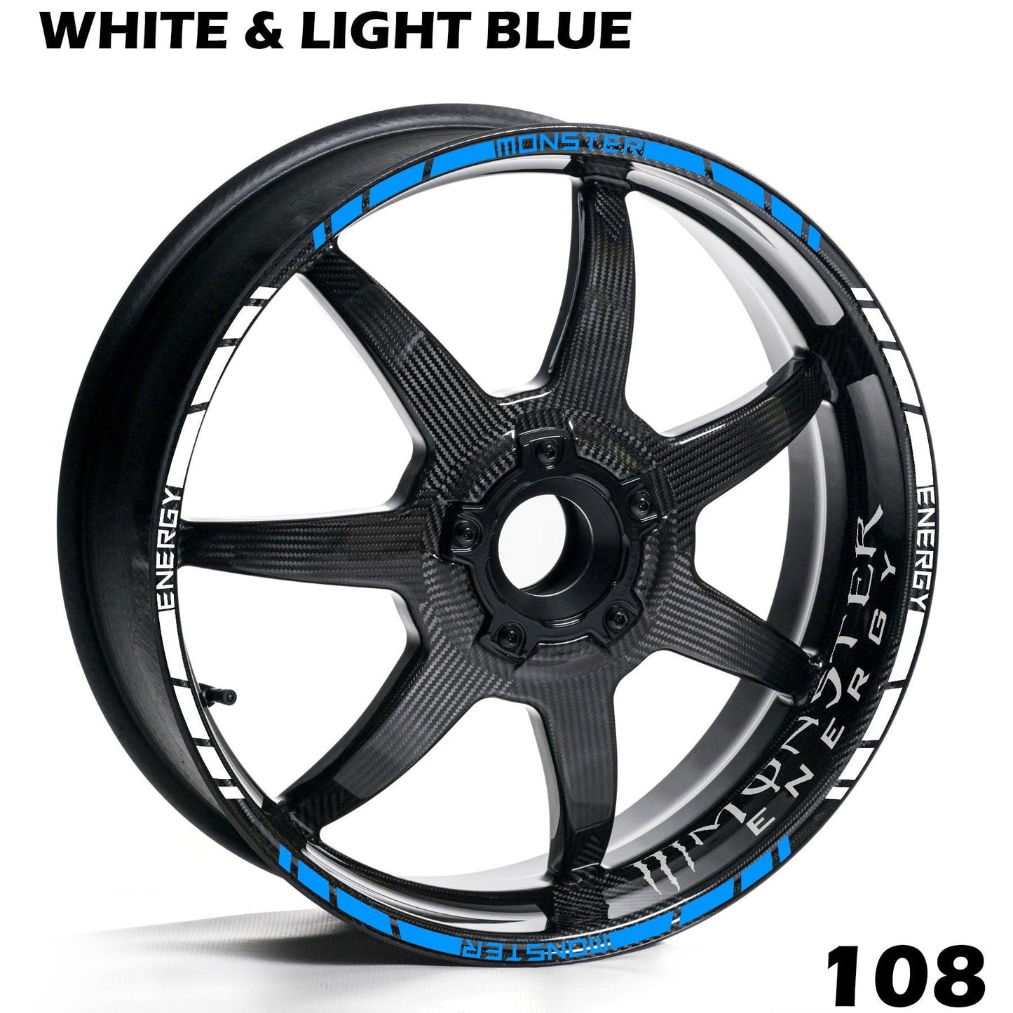 MONSTER ENERGY FULL WHEEL RIM STRIPE DECAL STICKER KIT - Speed Army