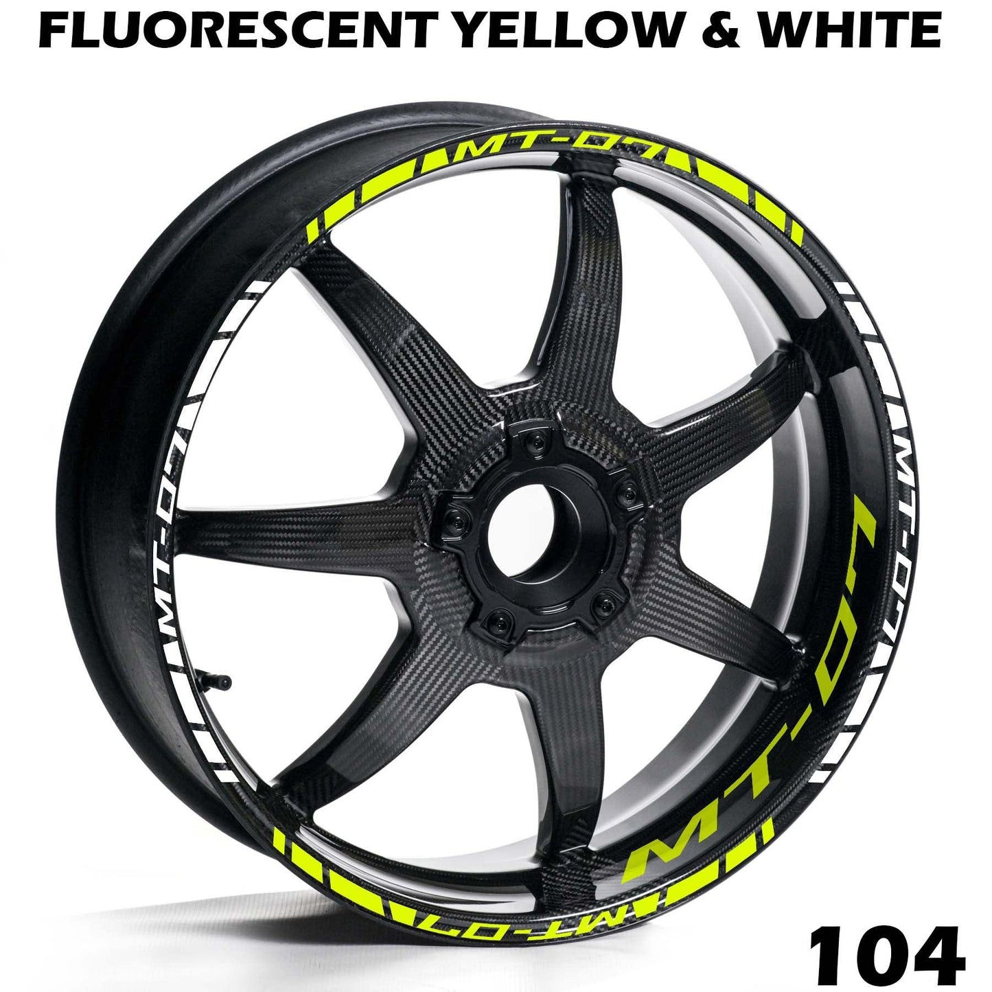 YAMAHA MT-07 FULL WHEEL RIM STRIPE DECAL STICKER KIT - Speed Army
