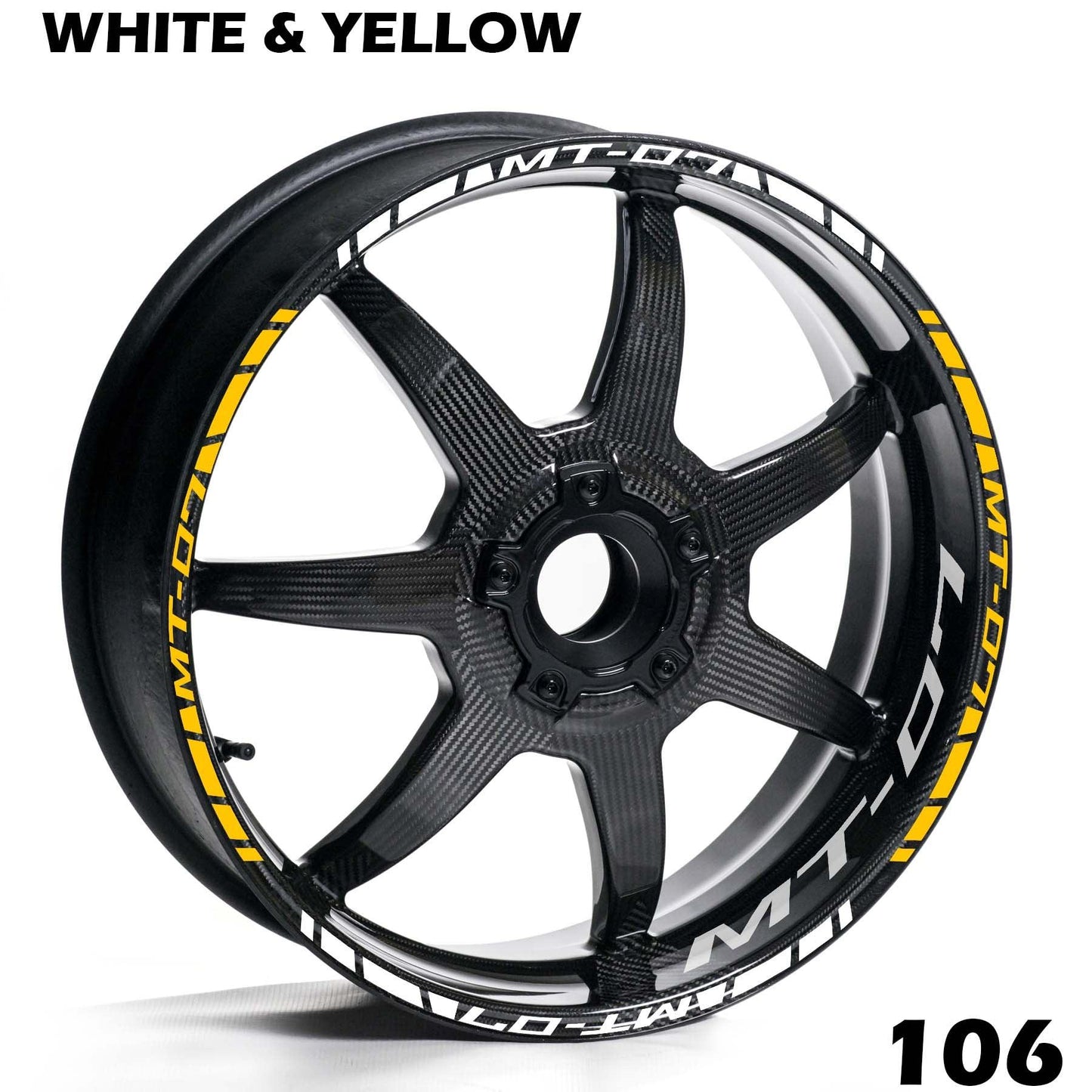 YAMAHA MT-07 FULL WHEEL RIM STRIPE DECAL STICKER KIT - Speed Army