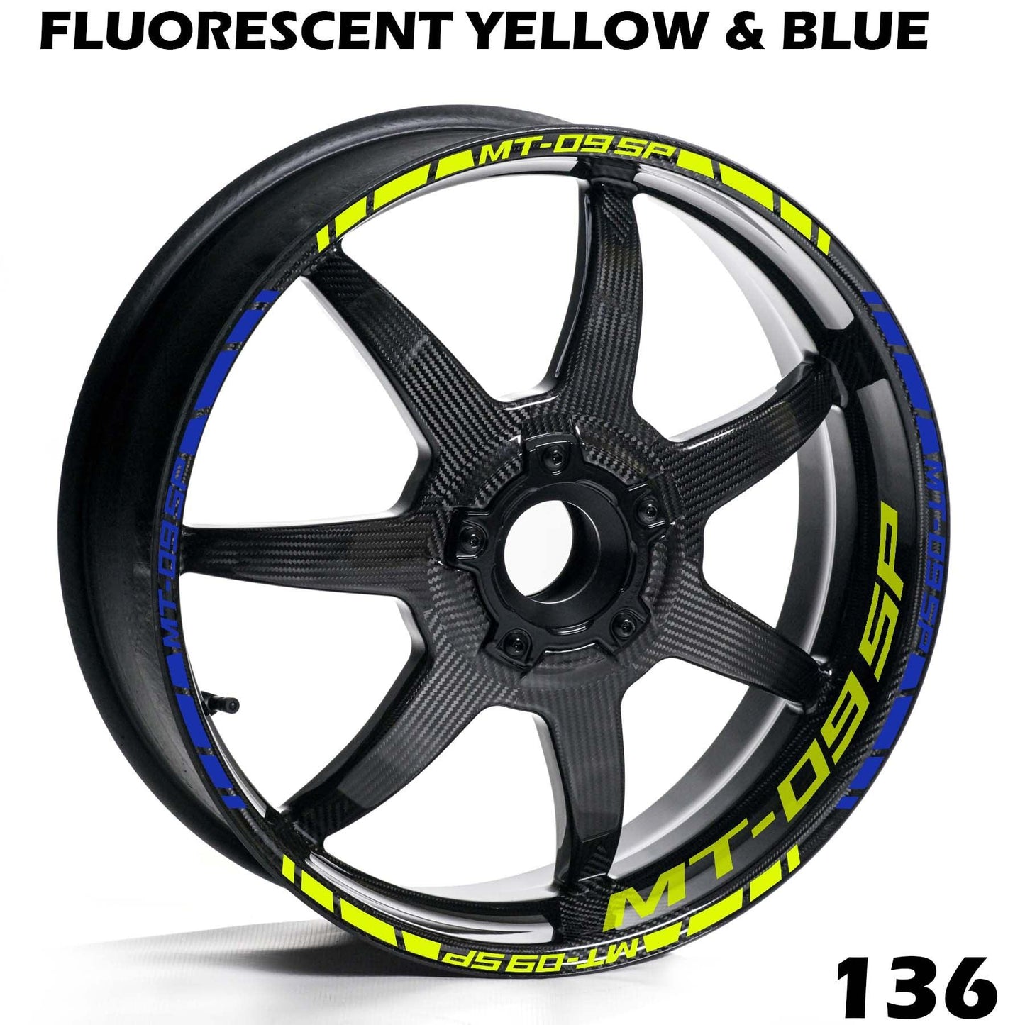 YAMAHA MT-09SP FULL WHEEL RIM STRIPE DECAL STICKER KIT - Speed Army