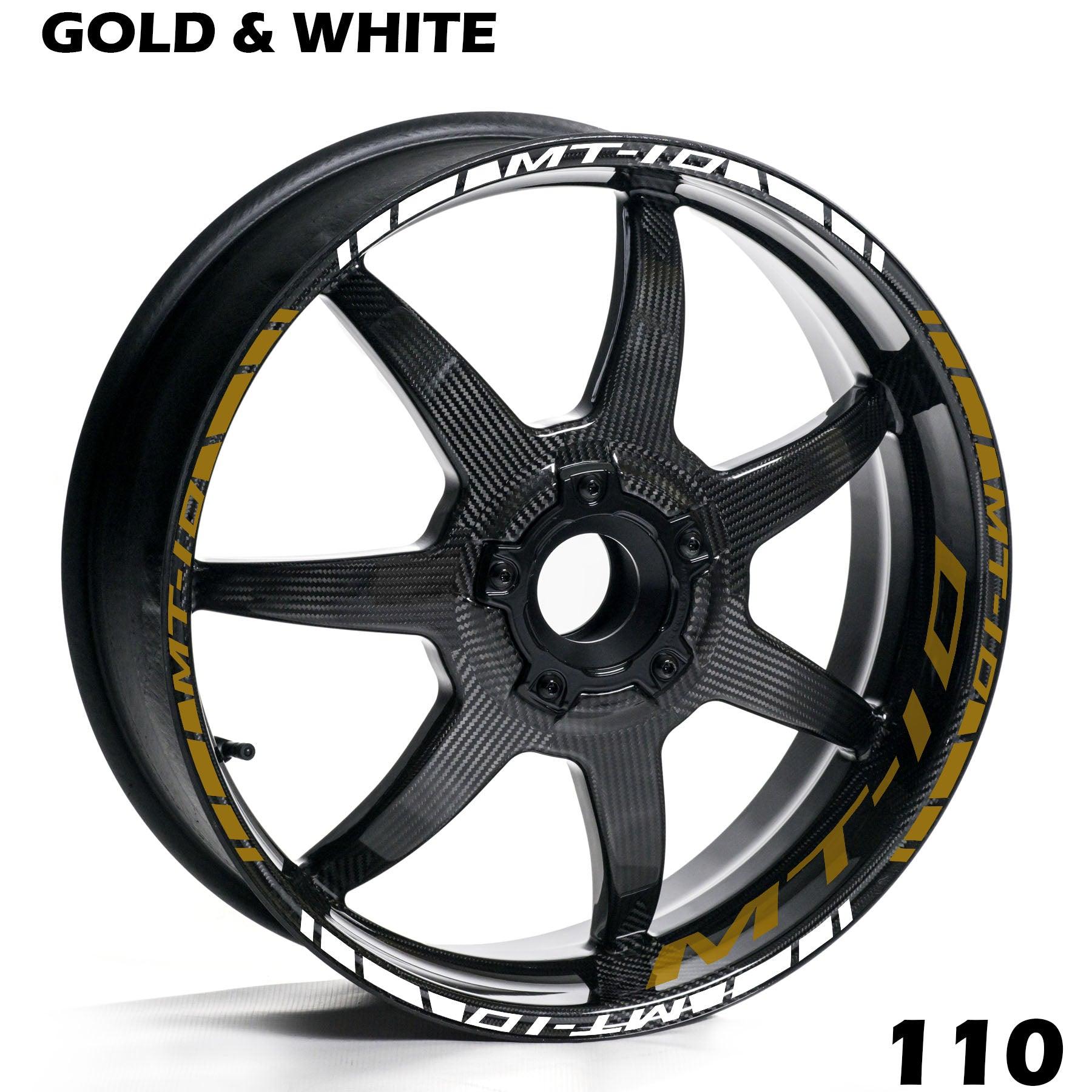 YAMAHA MT-10 FULL WHEEL RIM STRIPE DECAL STICKER KIT - Speed Army
