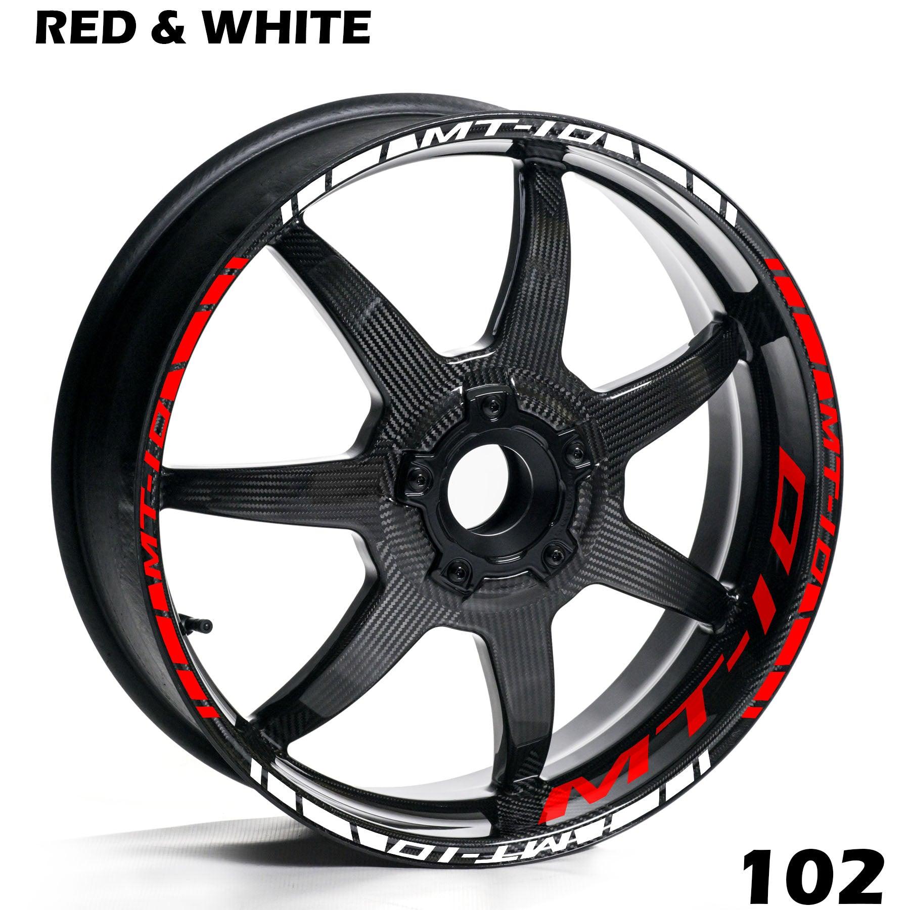 YAMAHA MT-10 FULL WHEEL RIM STRIPE DECAL STICKER KIT - Speed Army