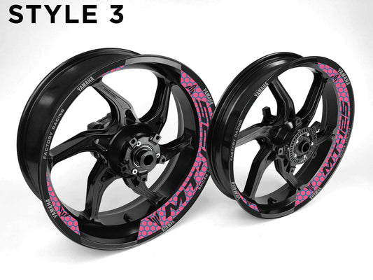 Yamaha MT-125 Motorcycle Half Wheels Rim Wrap Decal Sticker Kit - Speed Army