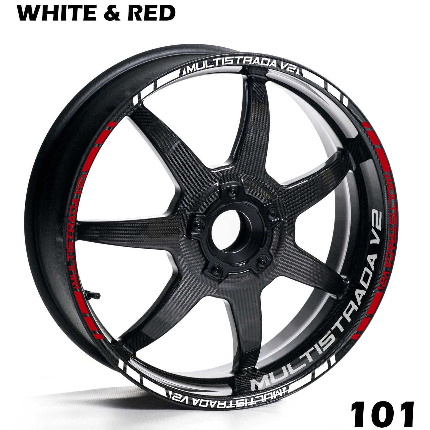 DUCATI MULTISTRADA V2 FULL WHEEL RIM STRIPE DECAL STICKER KIT - Speed Army