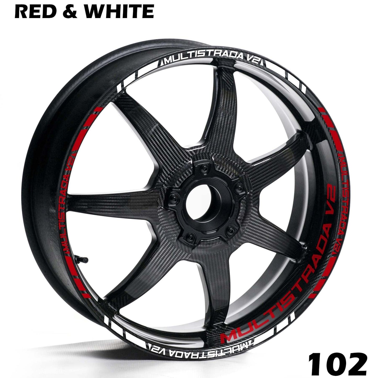 DUCATI MULTISTRADA V2 FULL WHEEL RIM STRIPE DECAL STICKER KIT - Speed Army