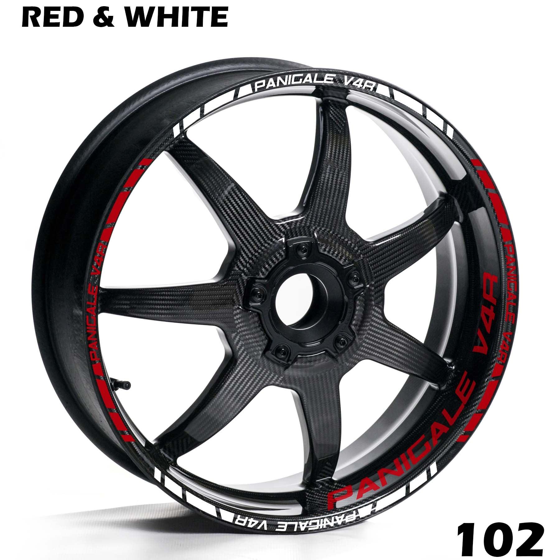 DUCATI PANIGALE V4R FULL WHEEL RIM STRIPE DECAL STICKER KIT - Speed Army